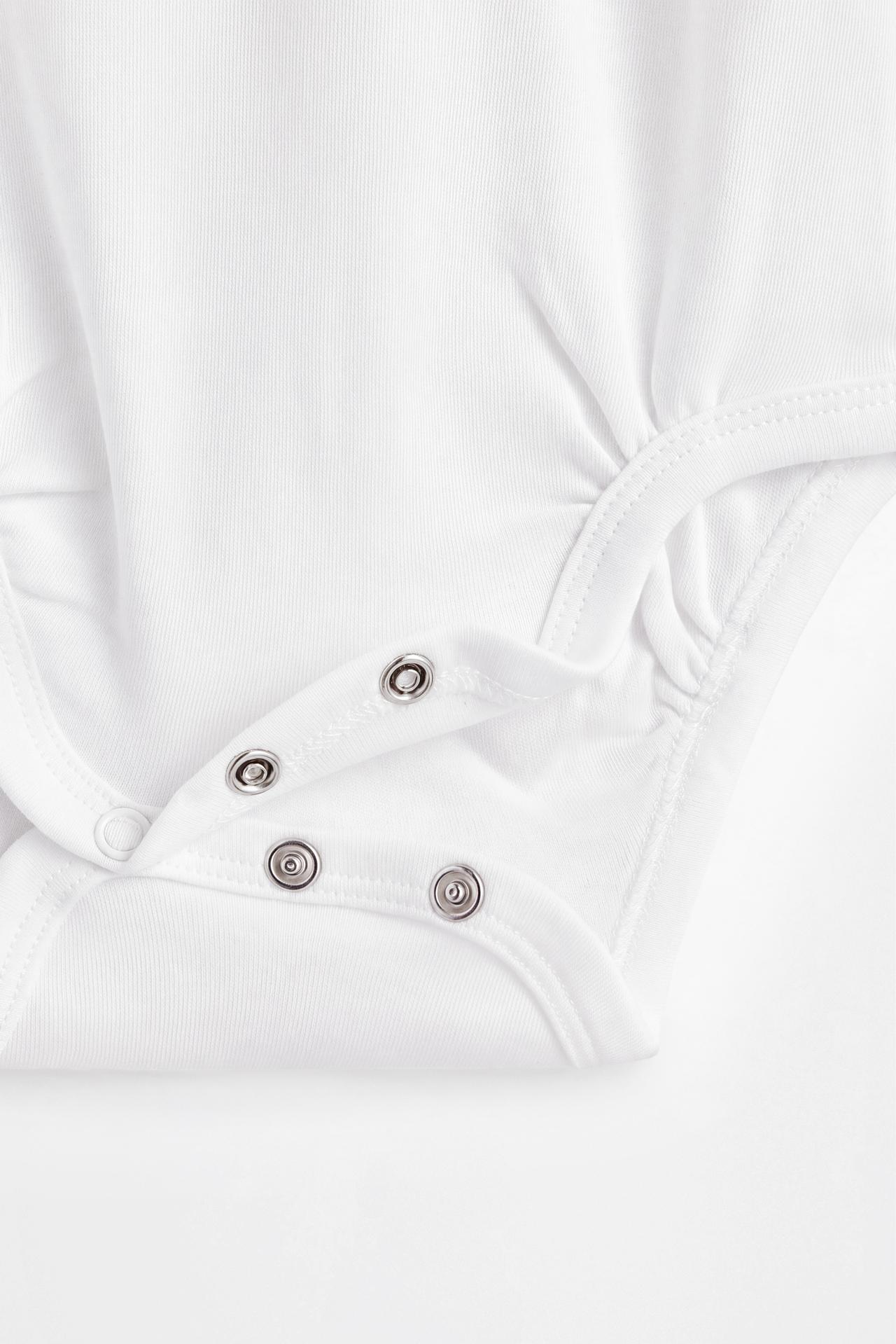 Long sleeve bodysuits (4-pack) — WHITE