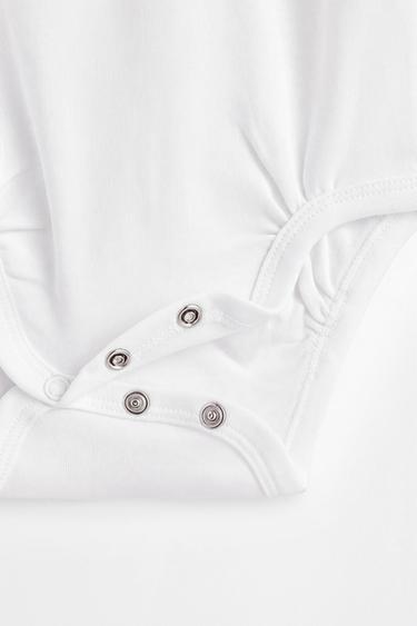 Long sleeve bodysuits (4-pack) — WHITE 5