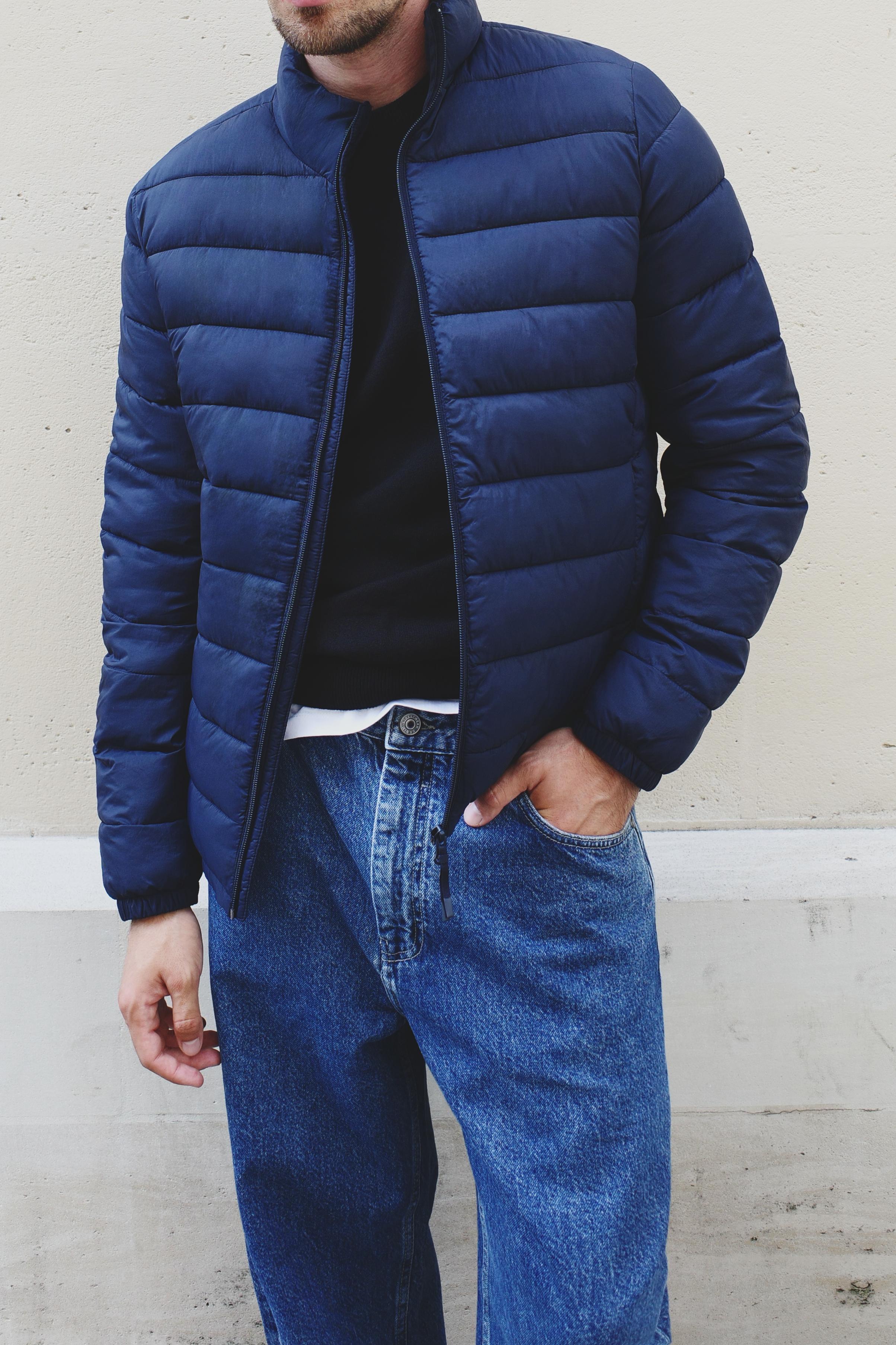Lightweight quilted jacket — NAVY