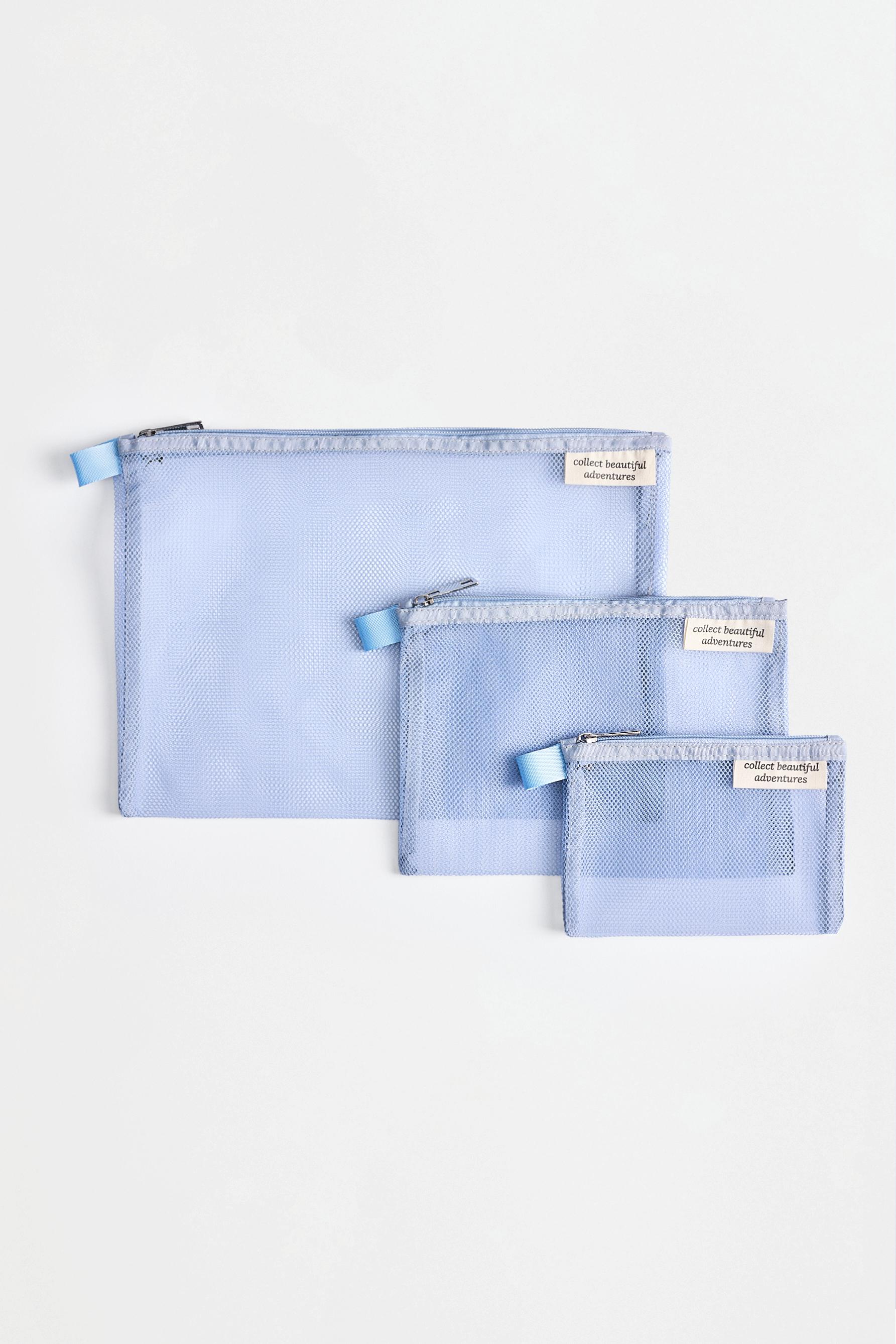 Set of 3 adjustable bags — PASTEL BLUE