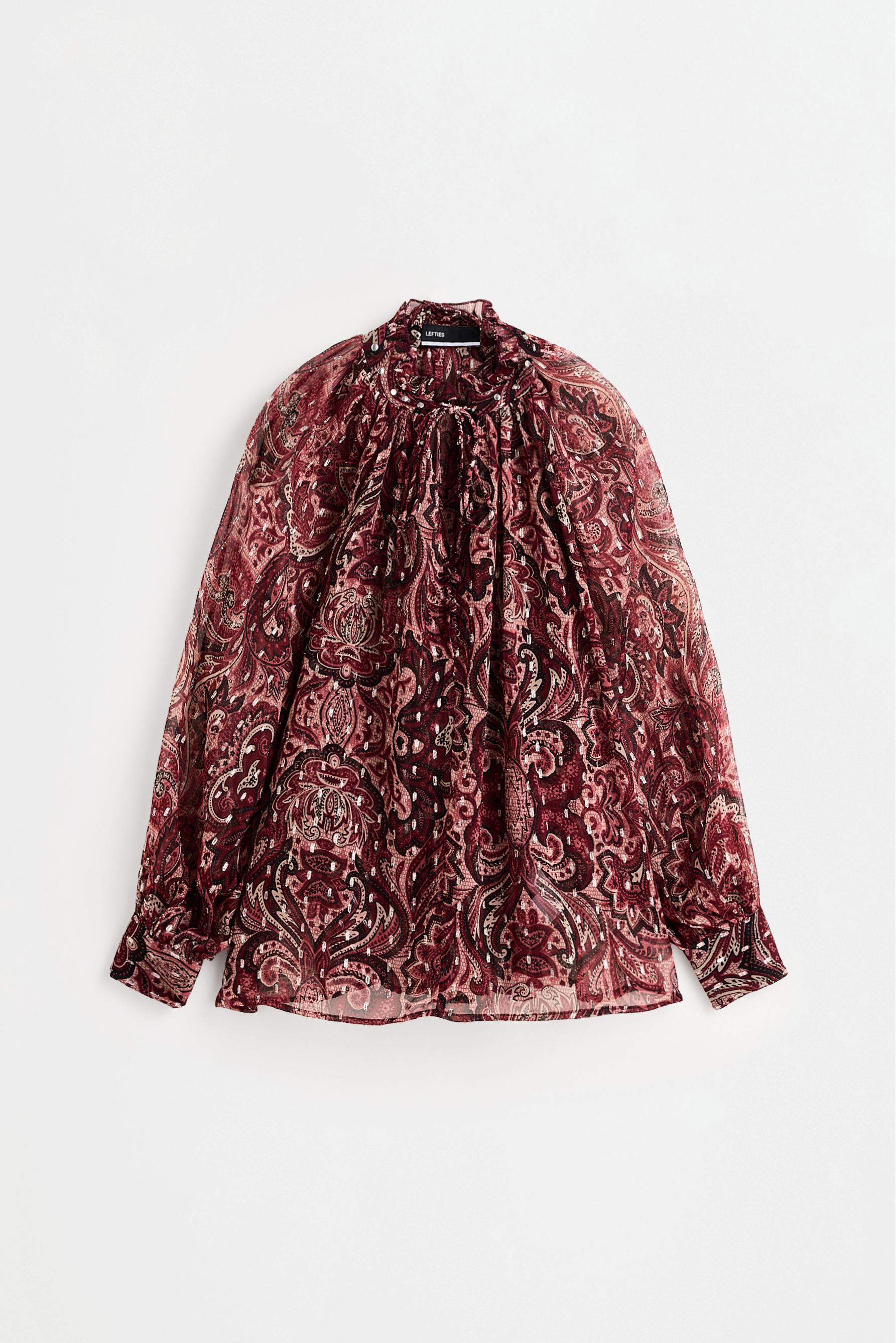 Paisley blouse — MAROON