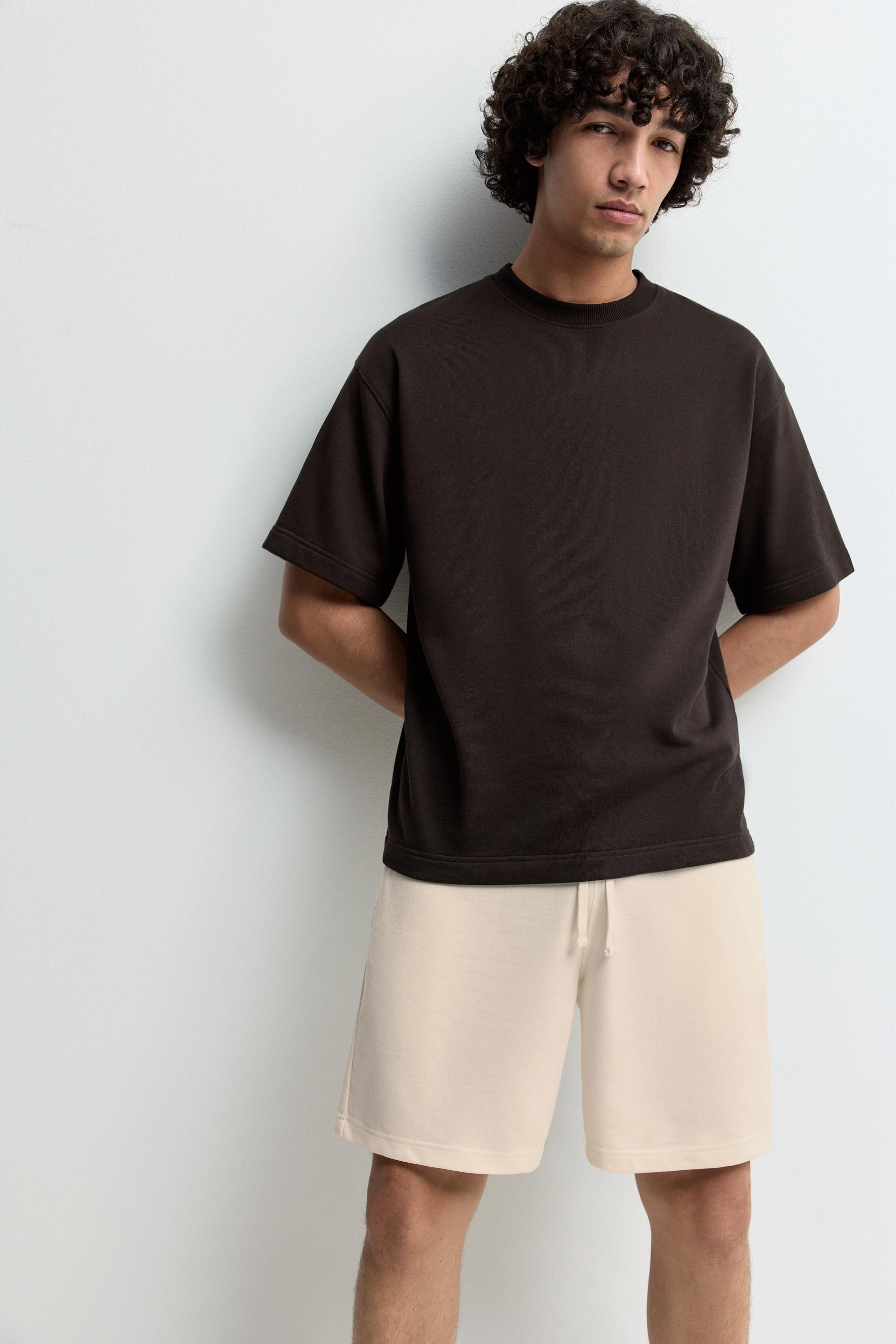 Basic tracksuit Bermuda shorts — ECRU