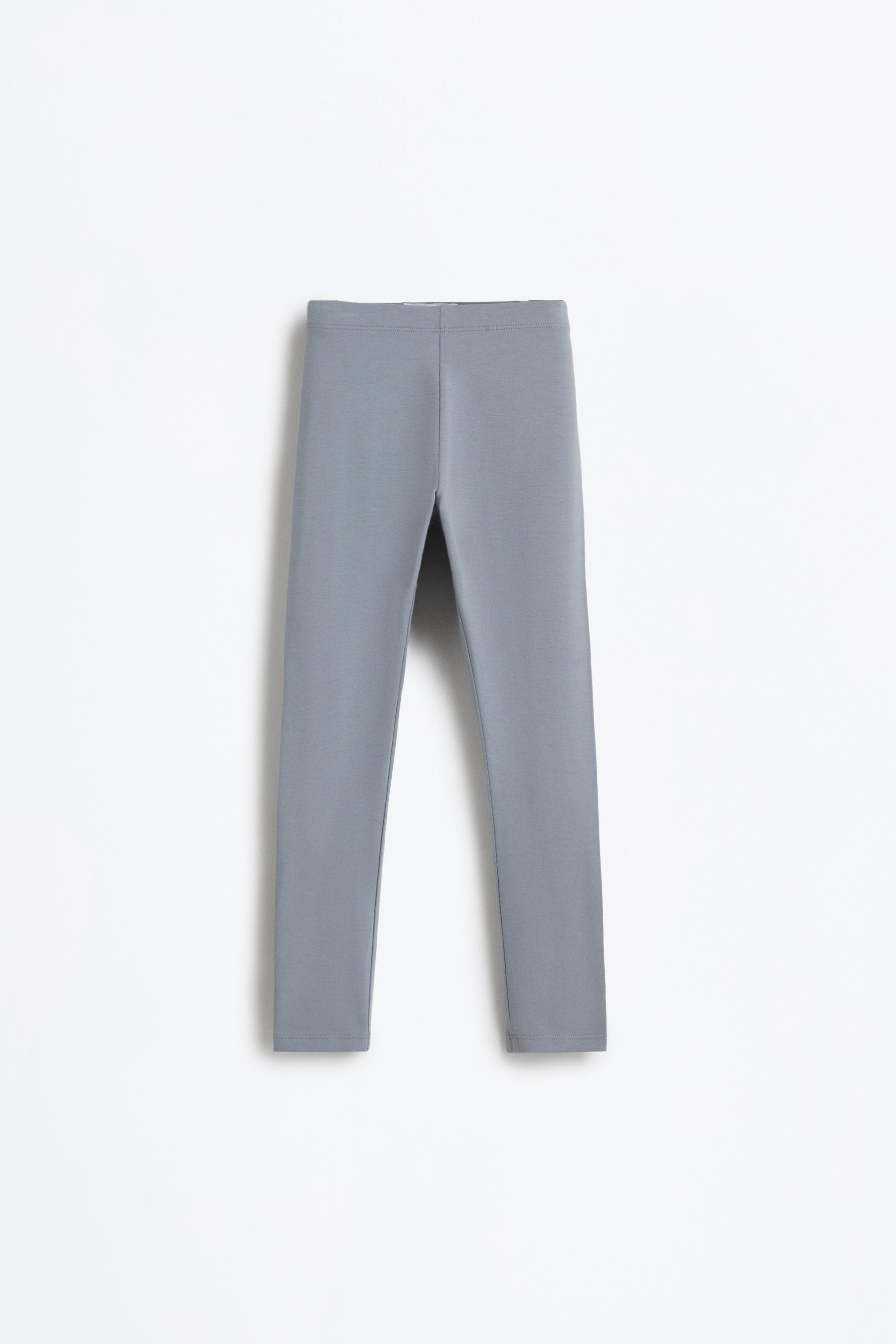 6-pack of plain leggings — BLACK