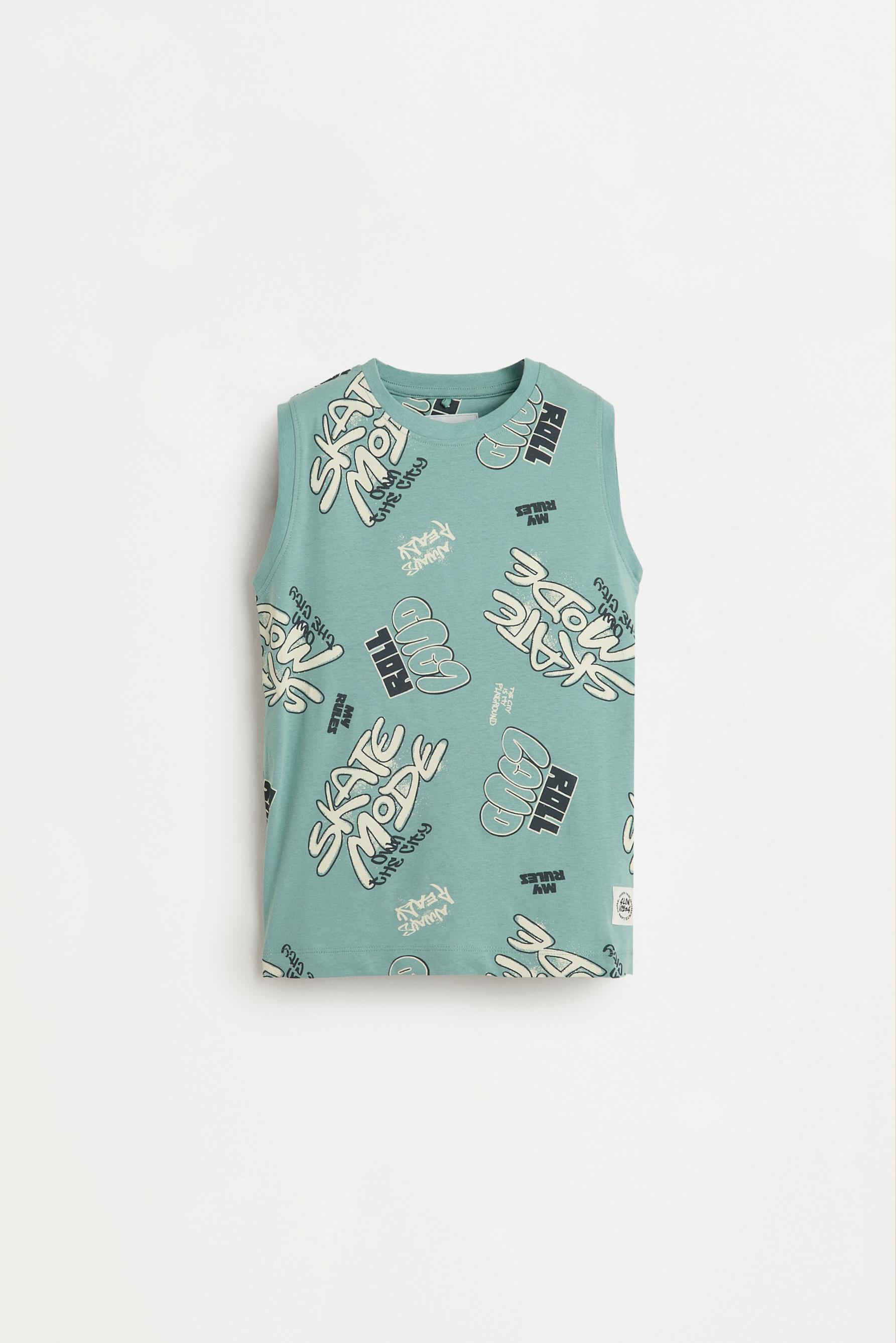 Pack of 2 assorted sleeveless T-shirts — ECRU