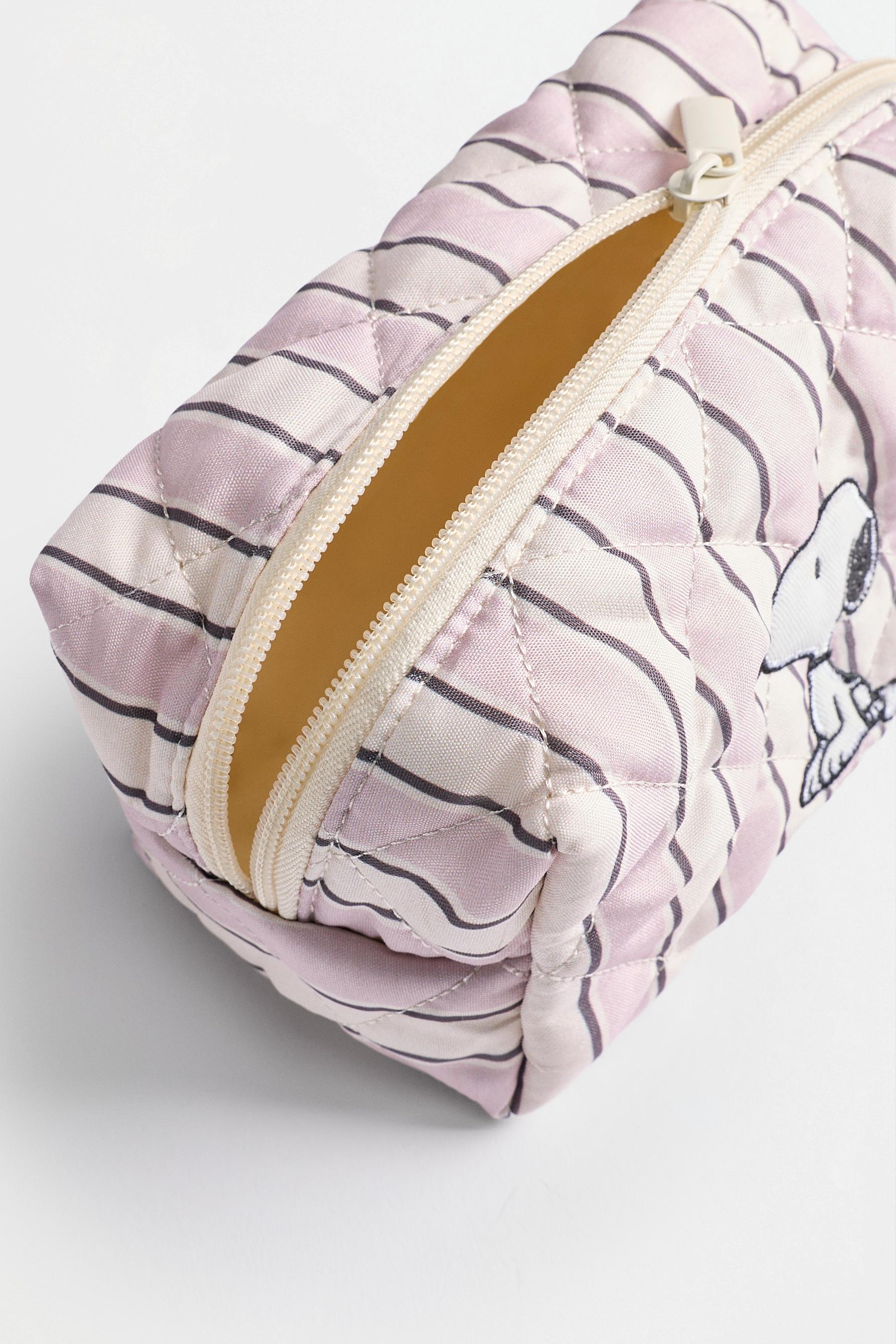 Quilted Snoopy Peanuts™ toiletry bag — BEIGE