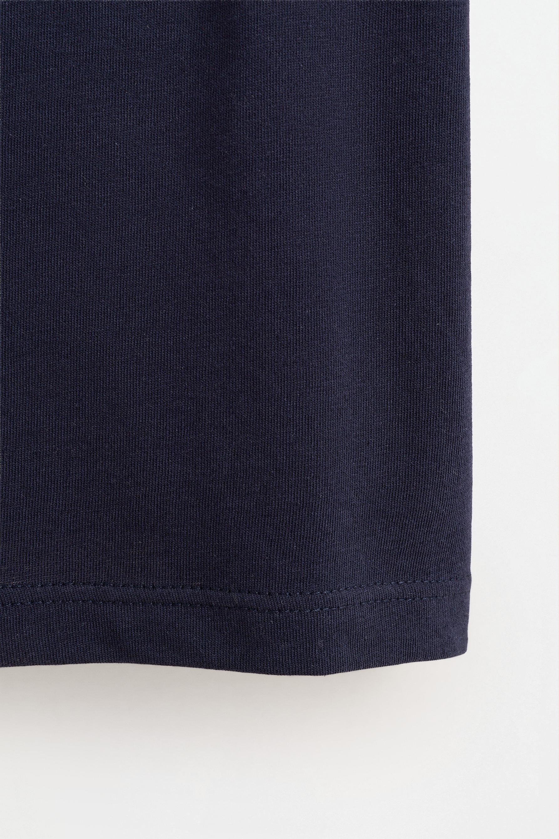 Printed T-shirt — NAVY
