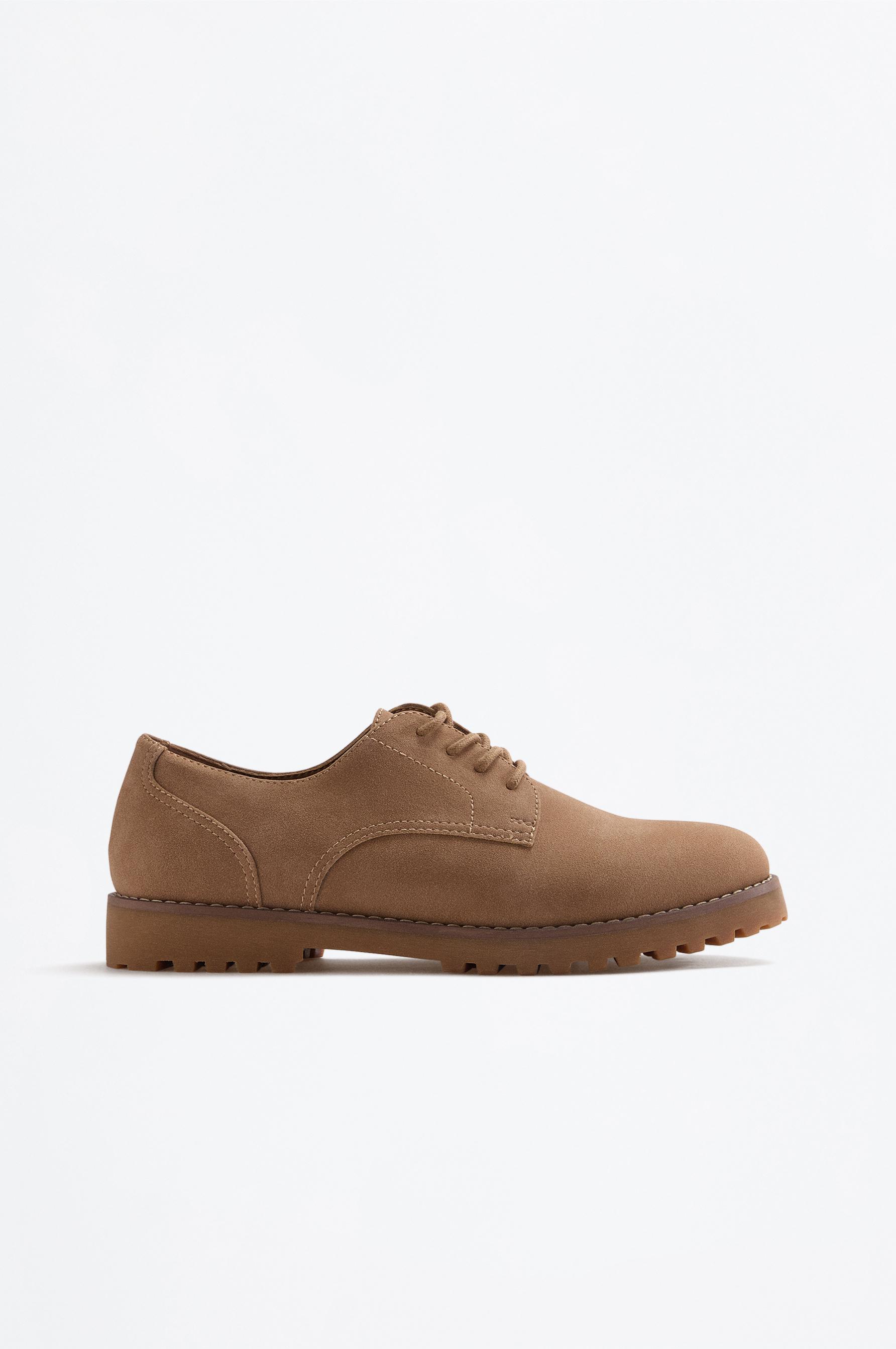 Blucher Dress Shoe — BEIGE