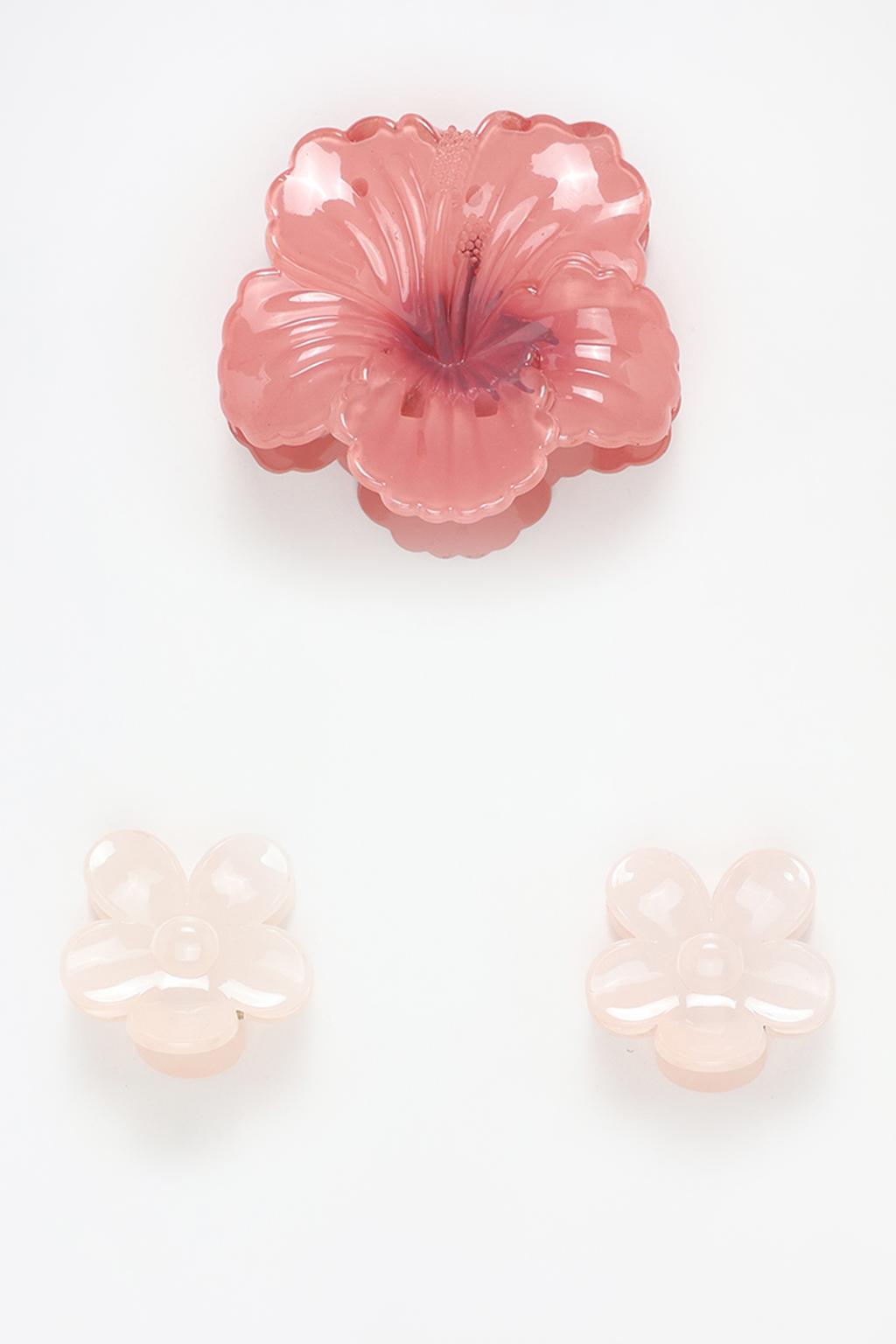 Set 3 pinzas flor