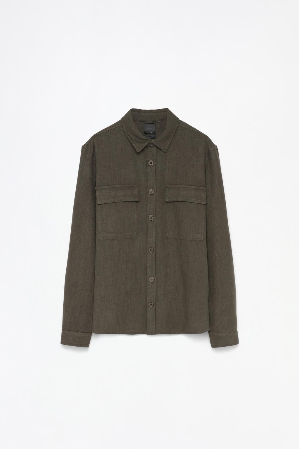 Textured overshirt