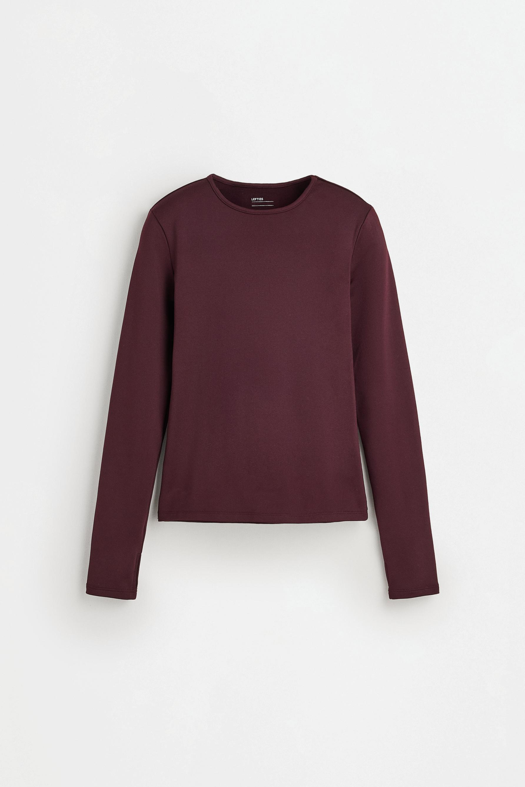 MEDIUM WEIGHT thermal insulation T-shirt (-7ºC to 9ºC) — DARK BURGUNDY
