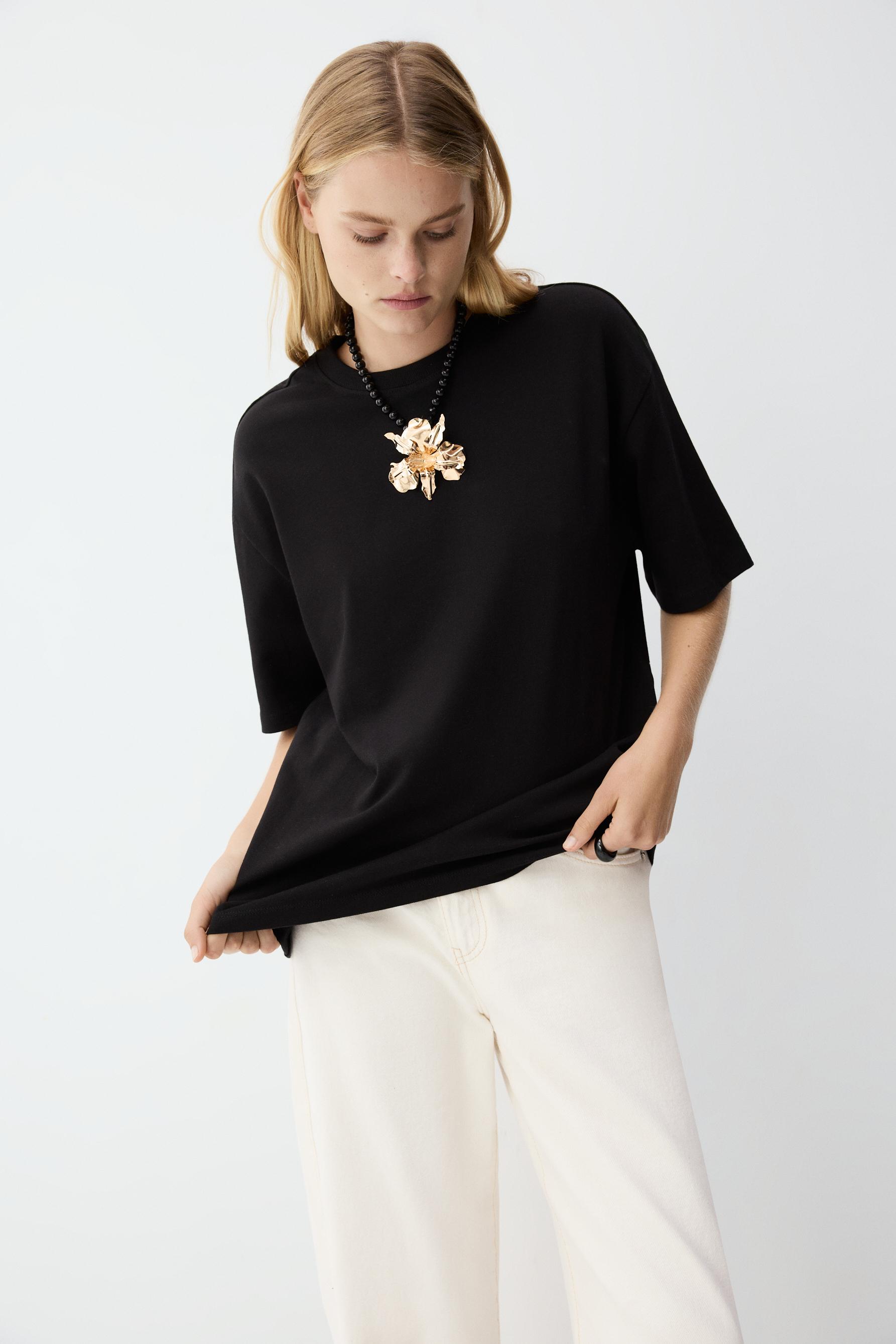 Camiseta algodón heavy oversize