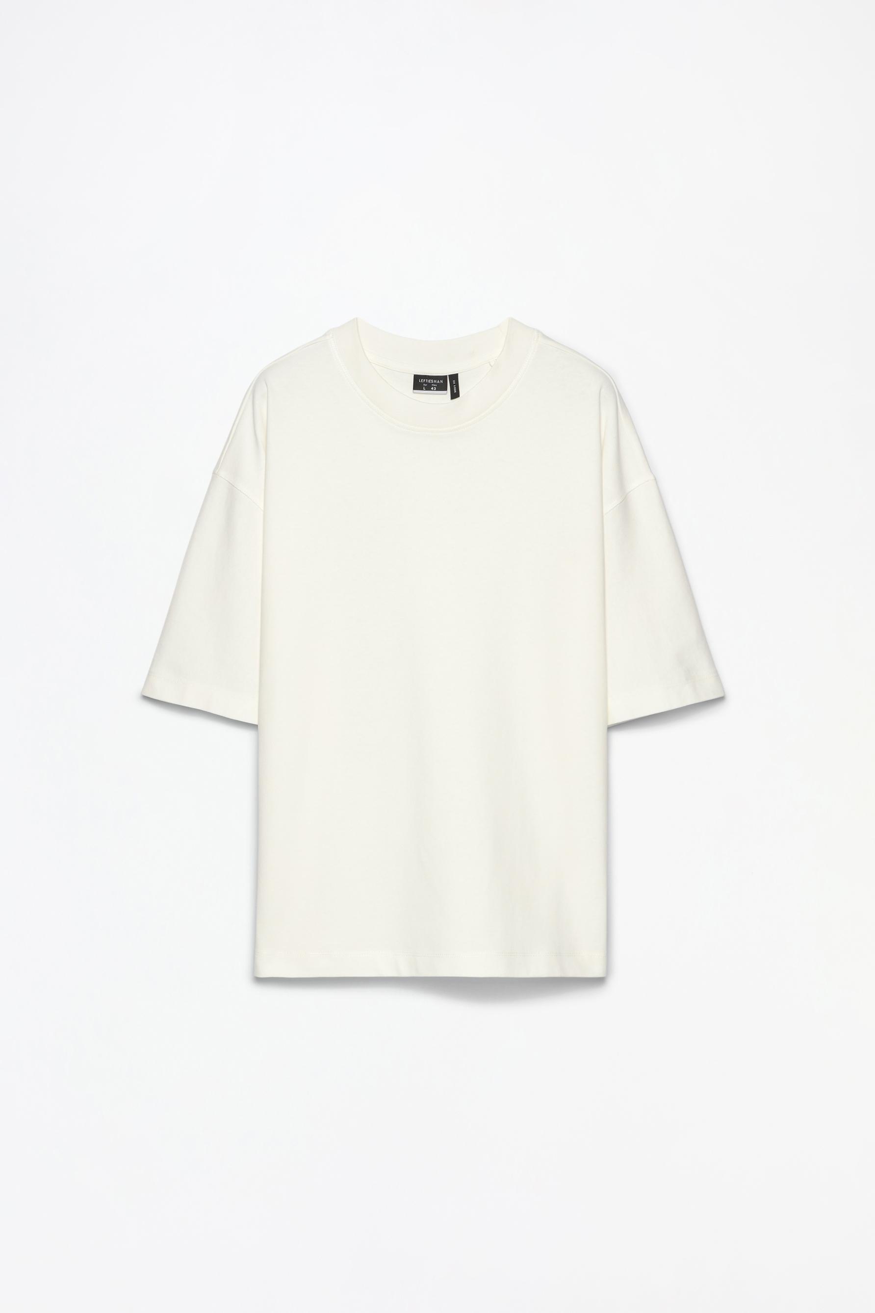 Oversize boxy fit T-shirt — WHITE