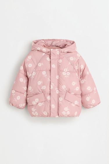 Quilted hooded jacket — DUSTY PINK 1