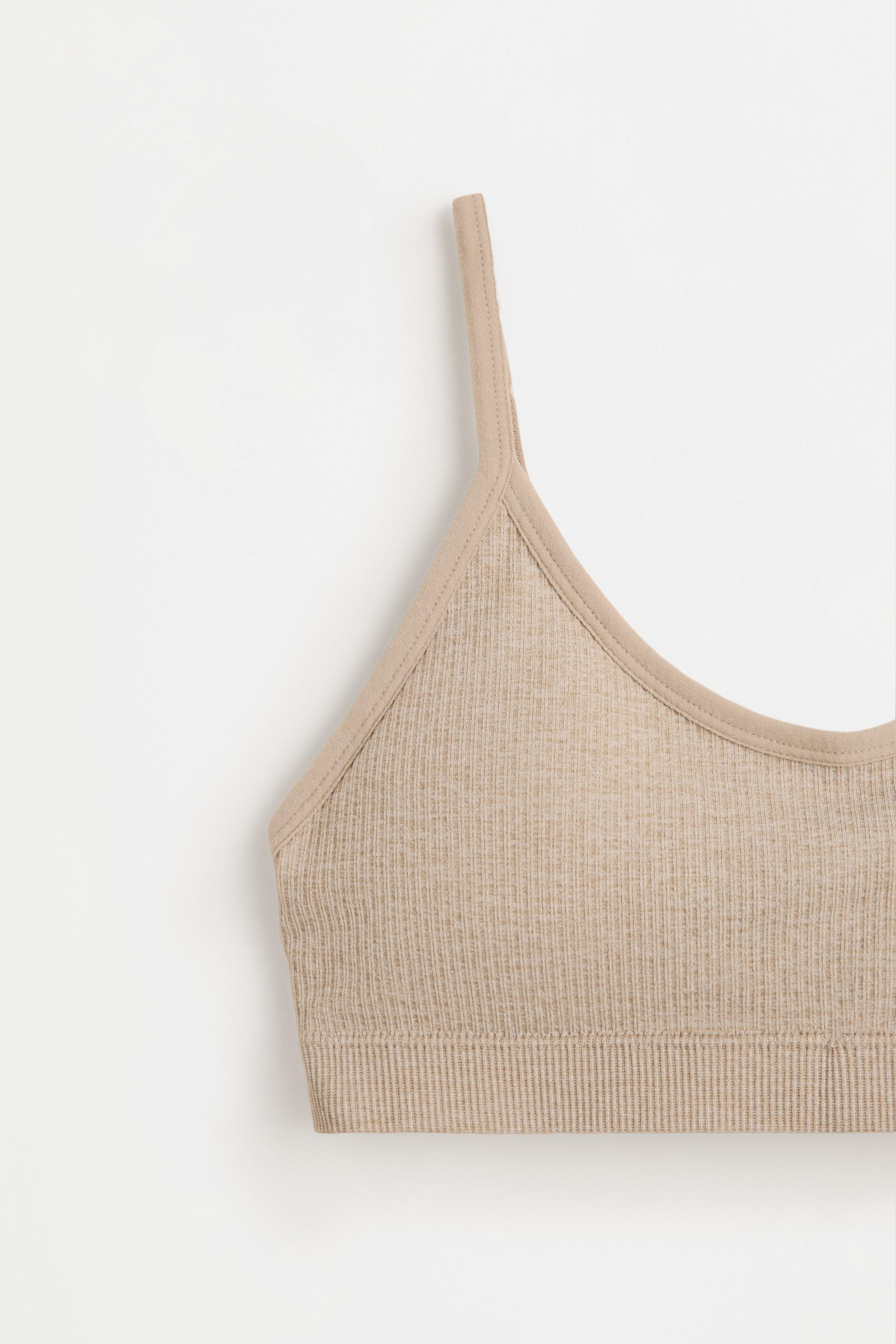 Seamless bra top (2-pack) — CHOCOLATE
