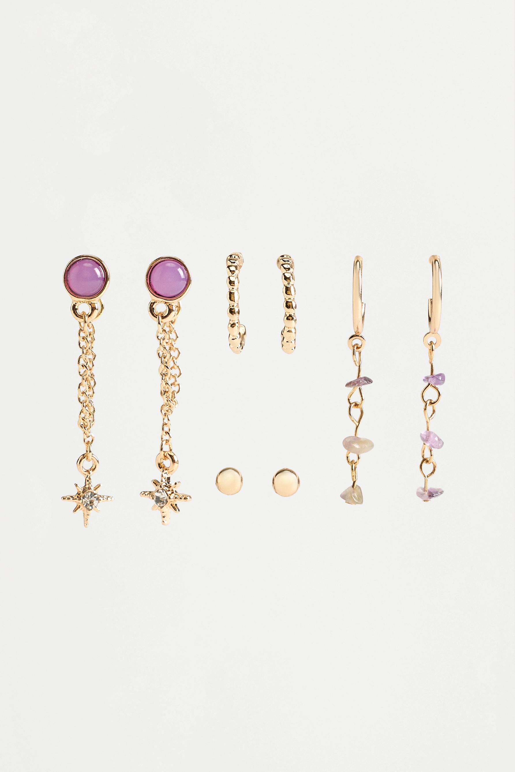 Mismatched earrings (4-pack) — GOLD