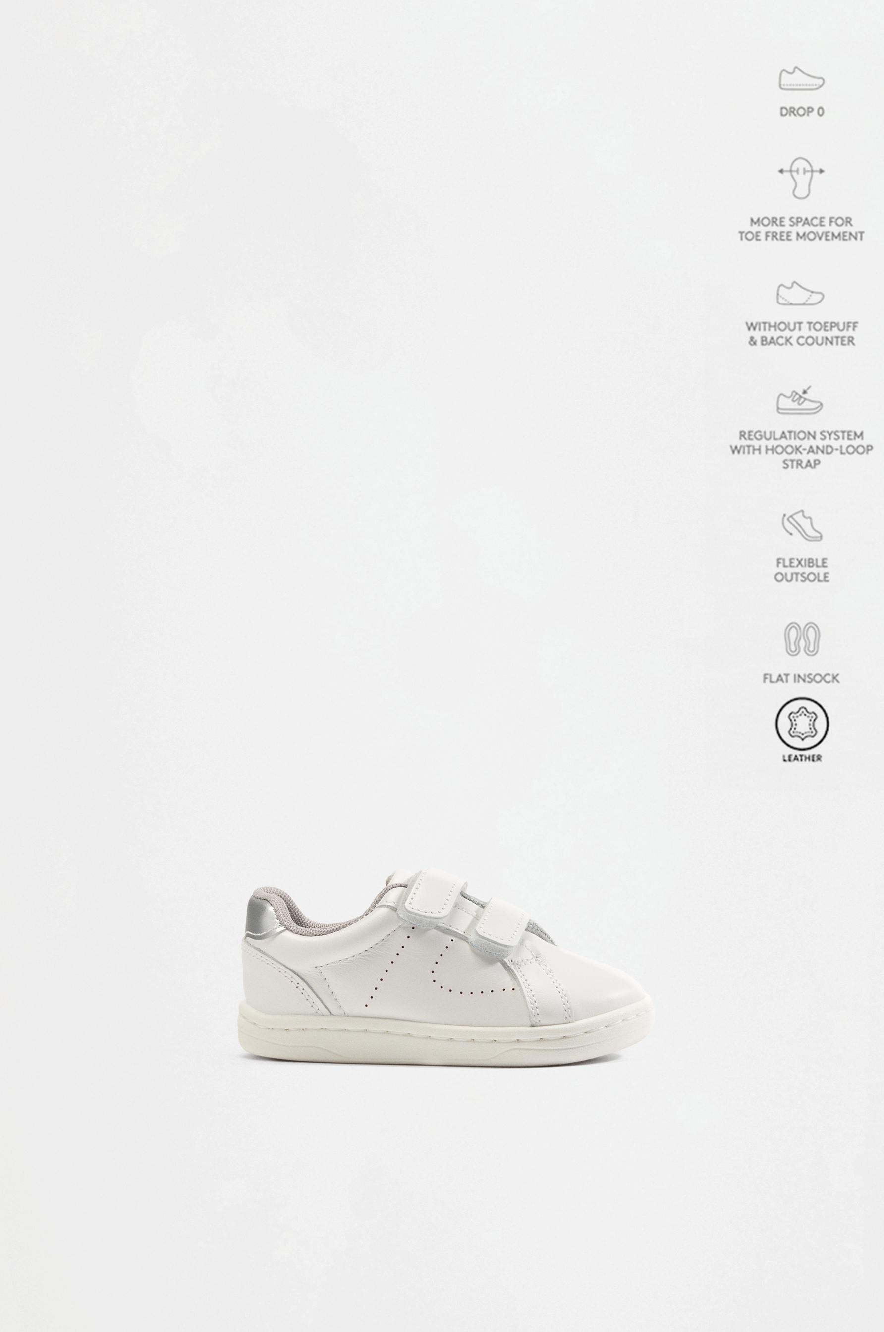 Barefoot leather sneakers — WHITE