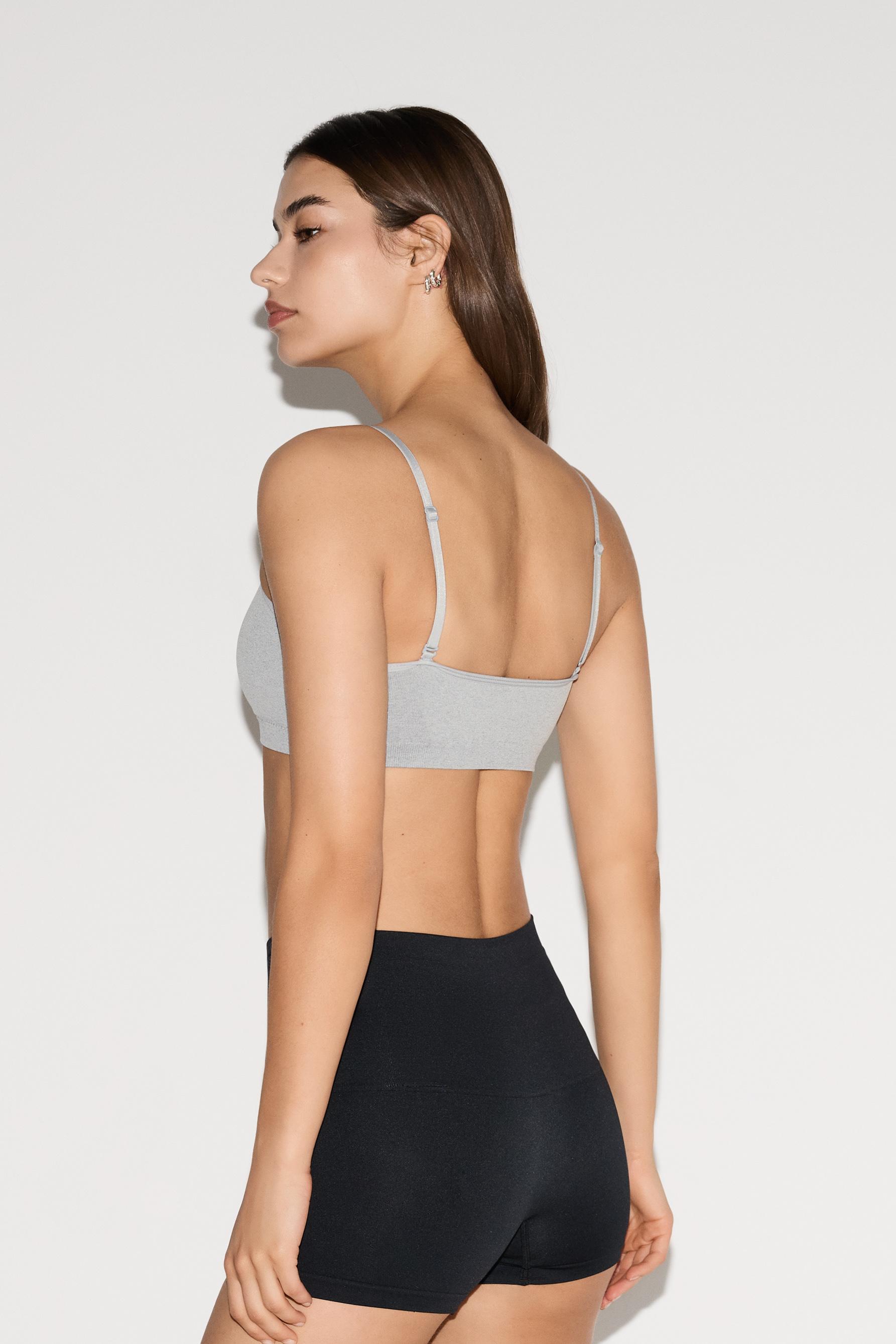 Seamless bandeau tops (2-Pack) — BLACK