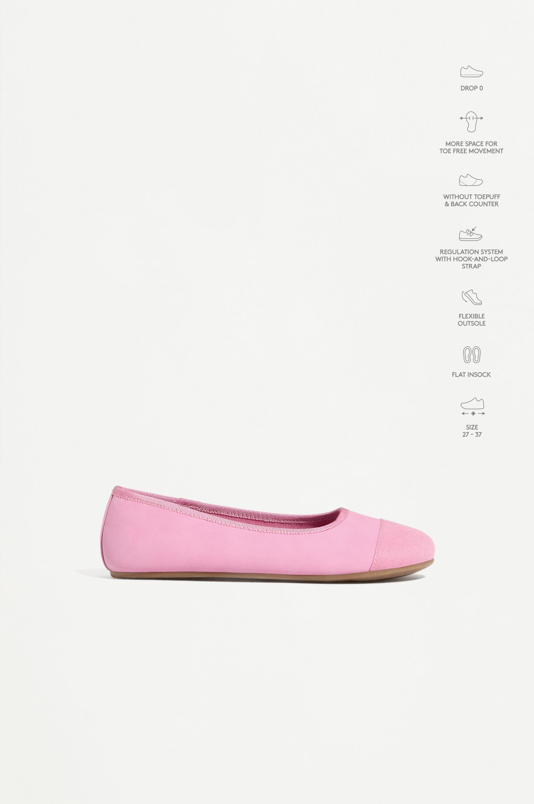 BAREFOOT TOECAP BALLET FLATS — RASPBERRY