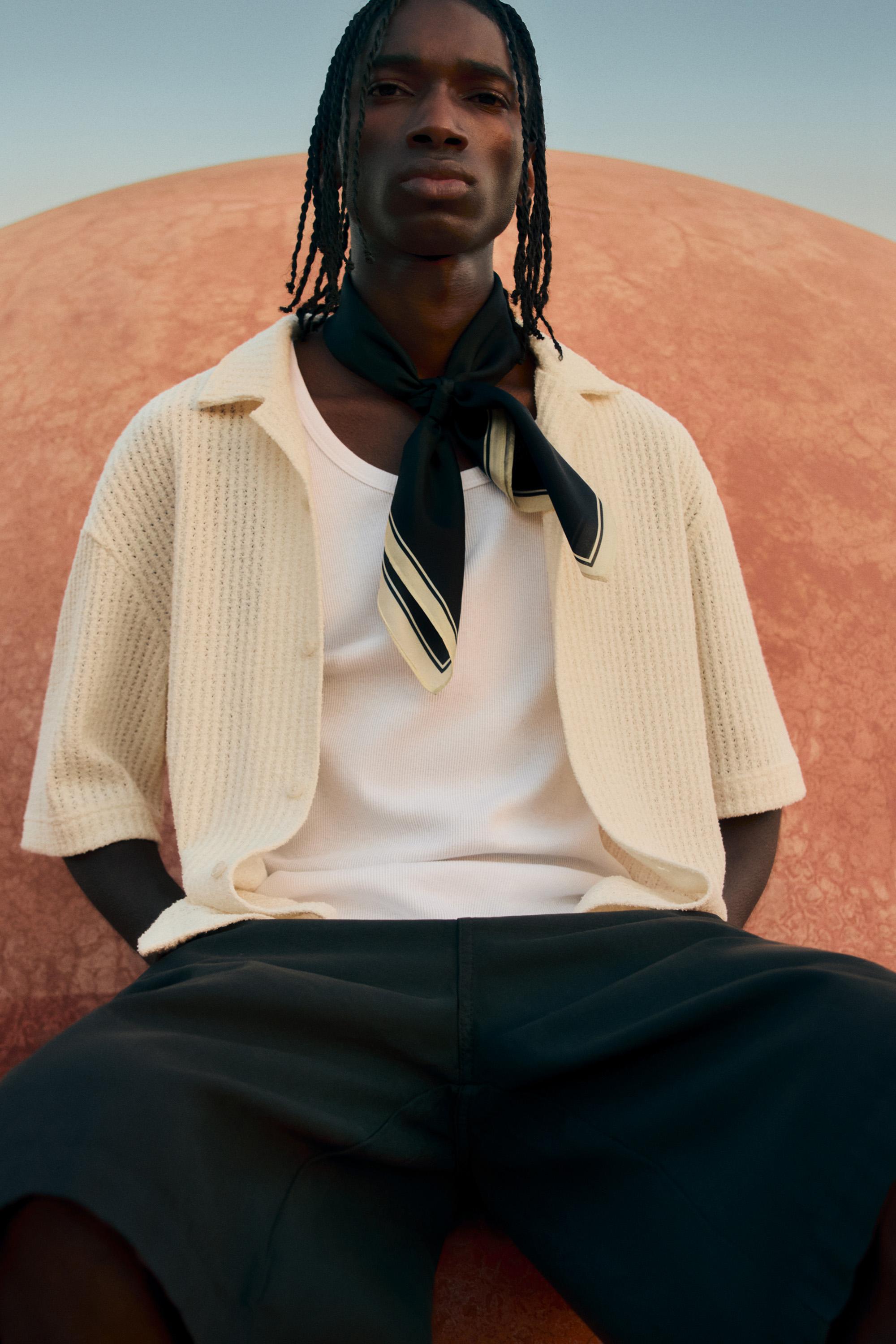 Ribbed vest top — OFF WHITE
