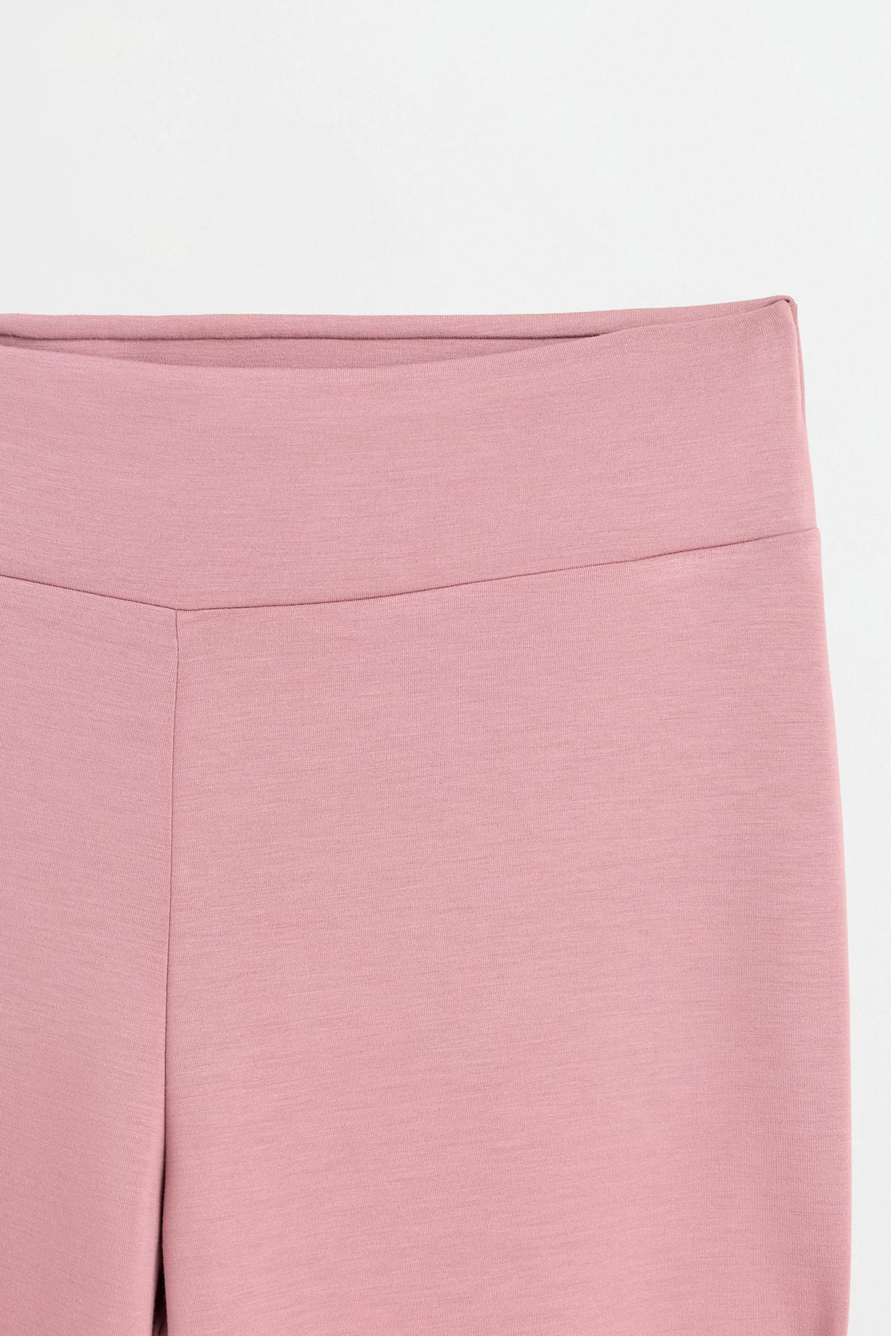 Flowing flared tracksuit trousers — PINK