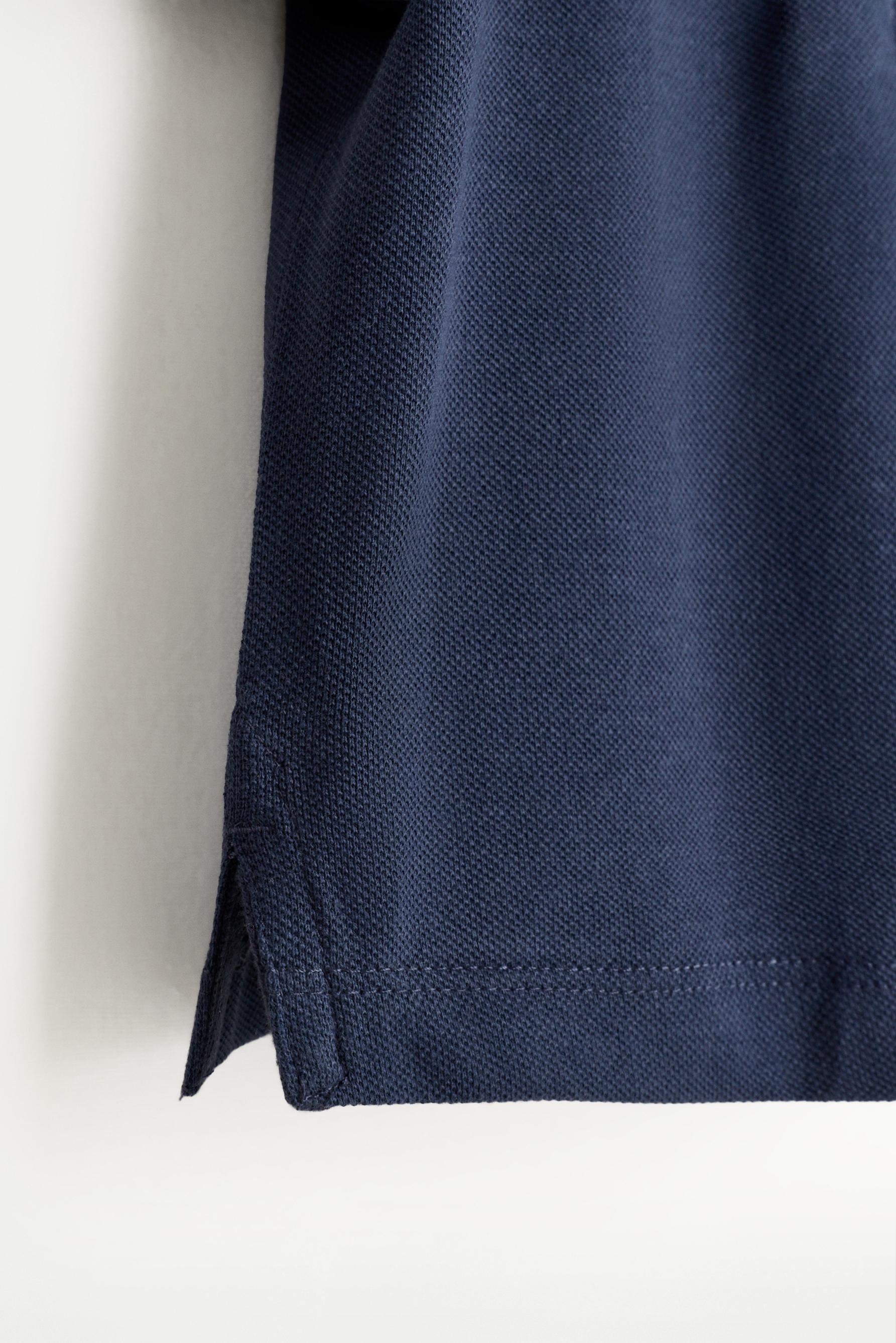 2-pack of plain polo shirts — NAVY