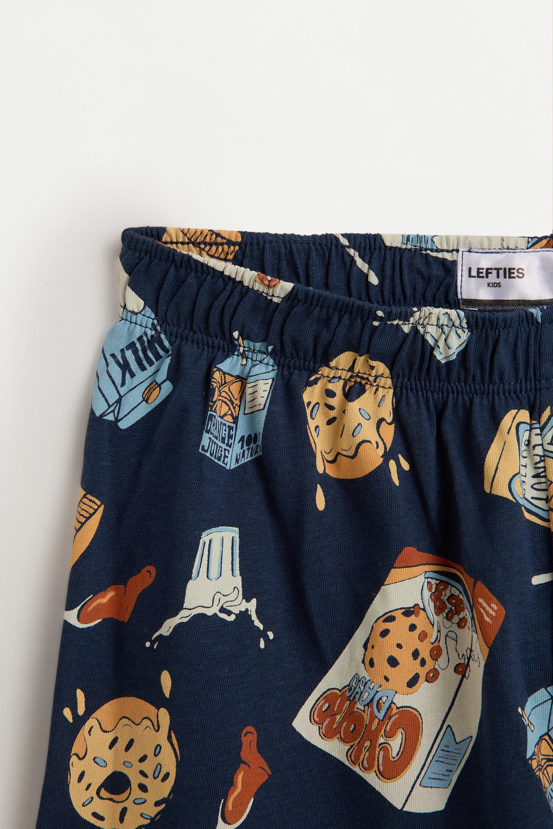 Short glow-in-the-dark pyjamas — BLUE