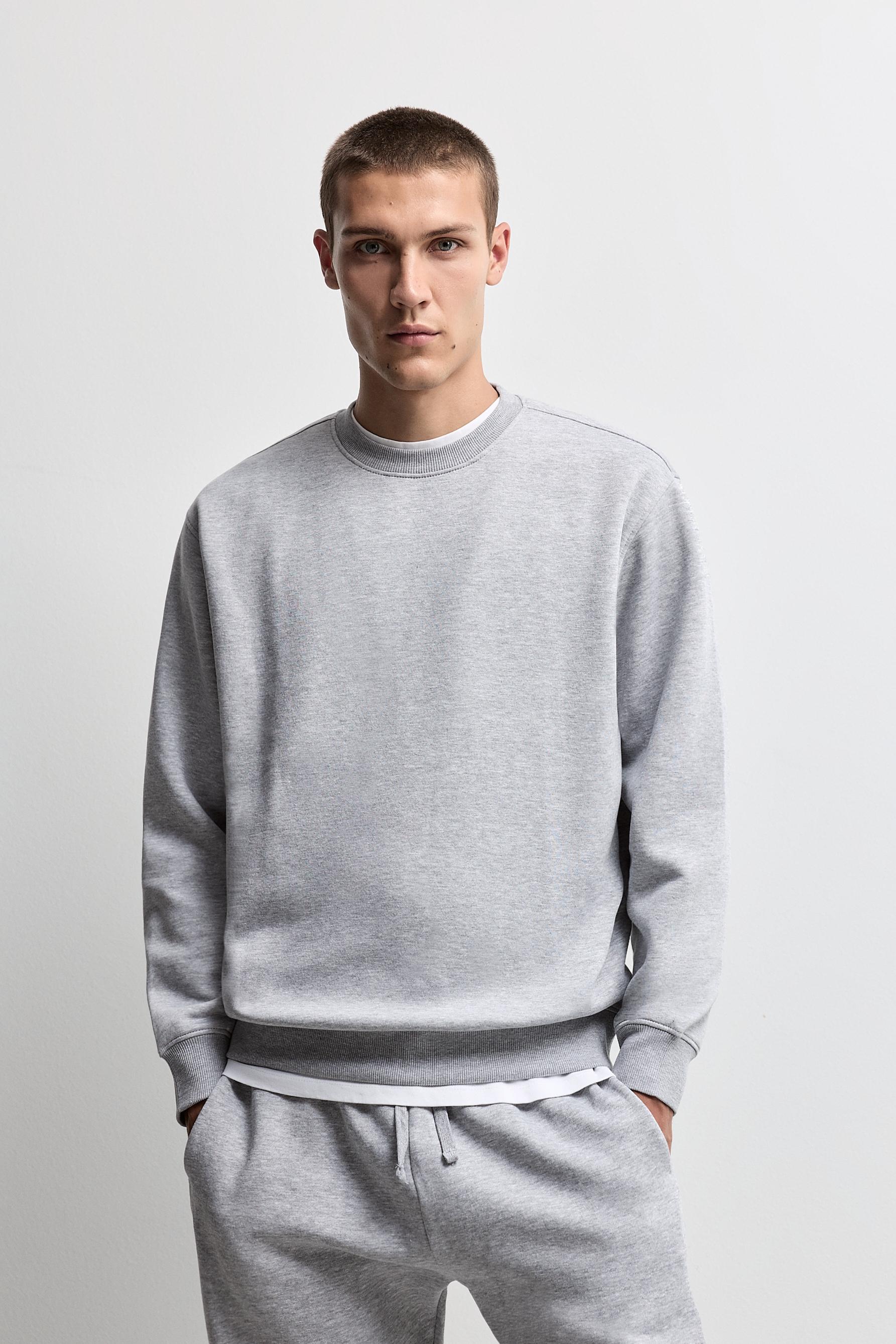 Basic sweatshirt — GREY MARL