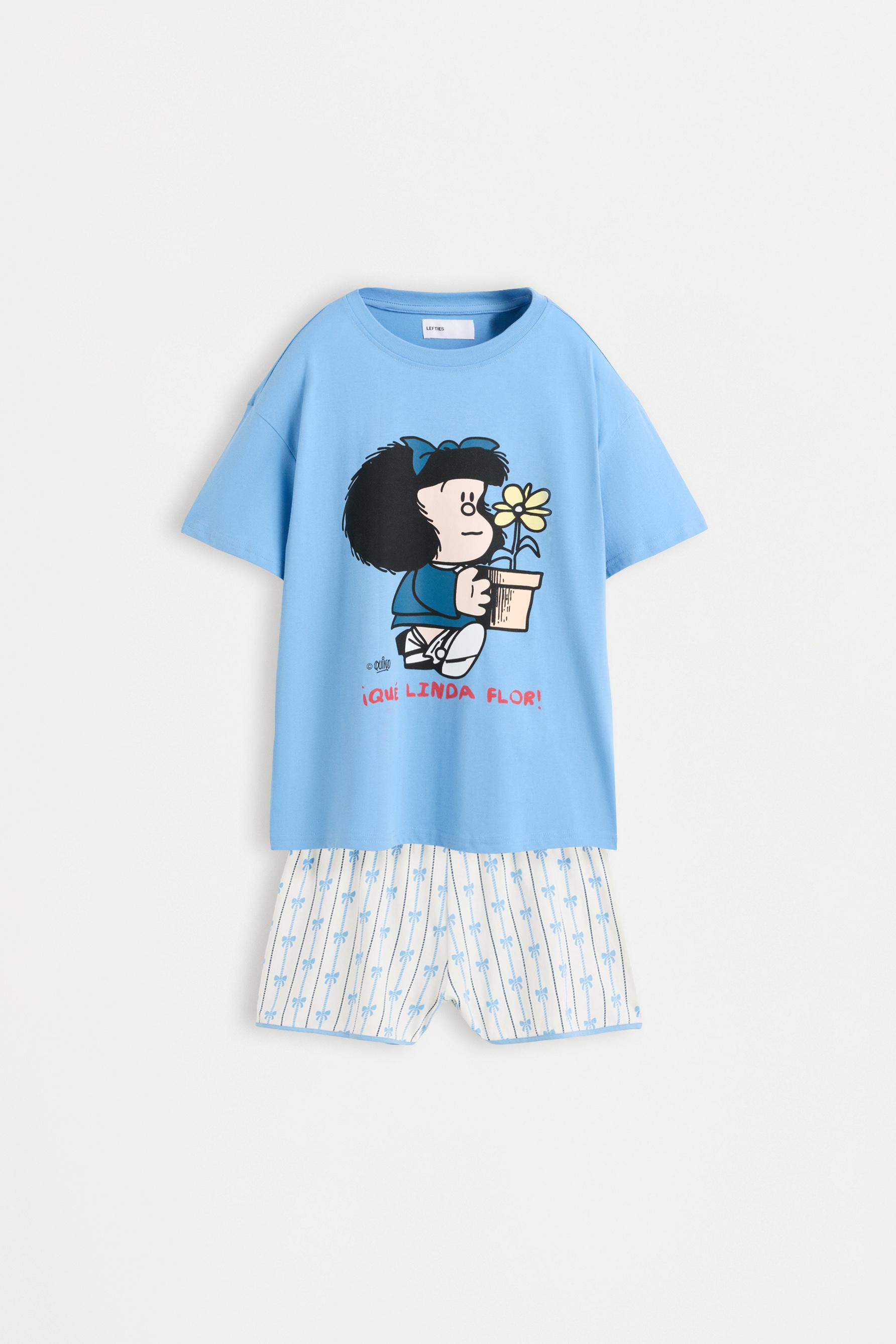 Mafalda short pyjamas — MEDIUM BLUE