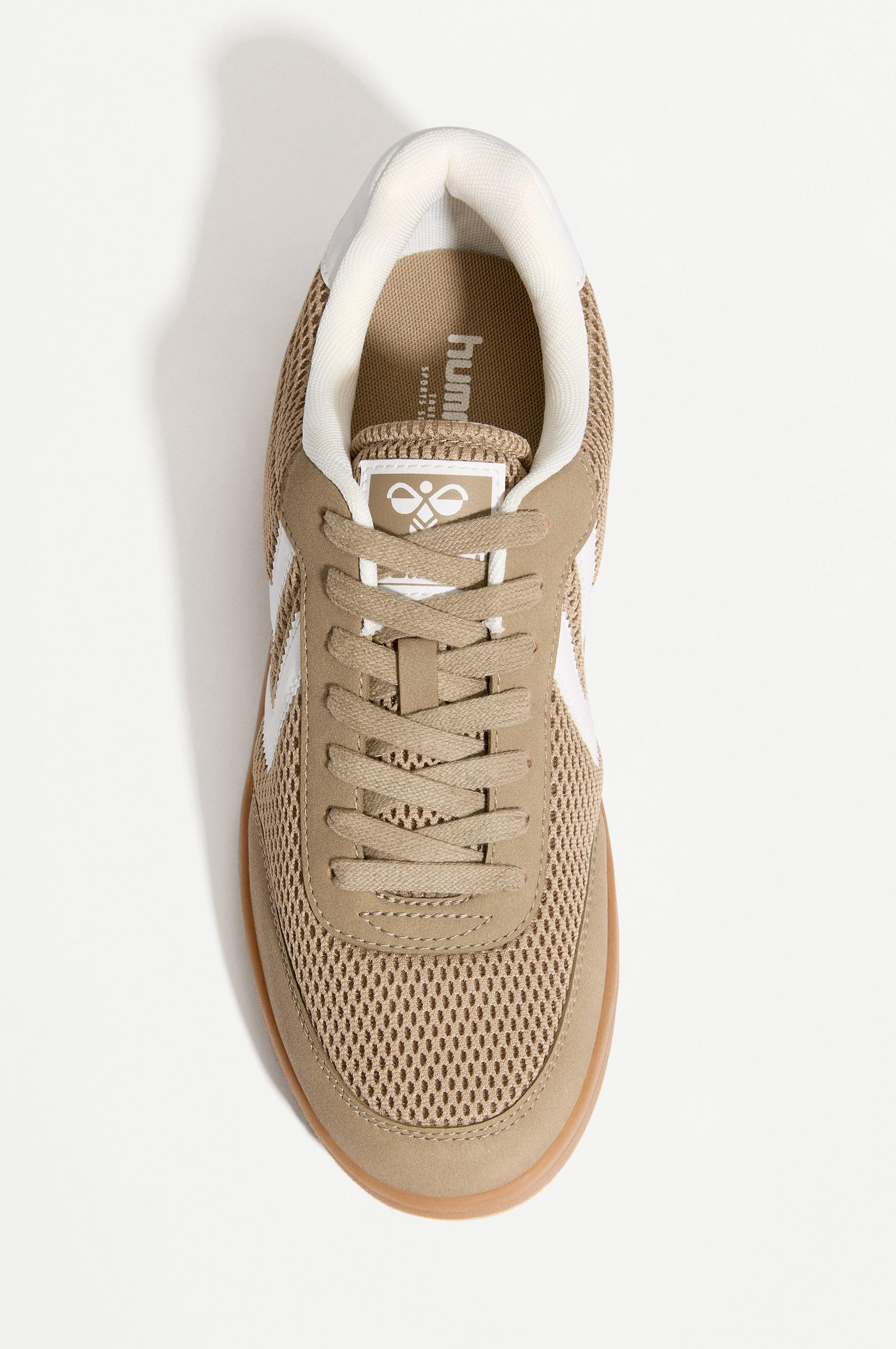 Hummel mesh sports sneakers — BEIGE