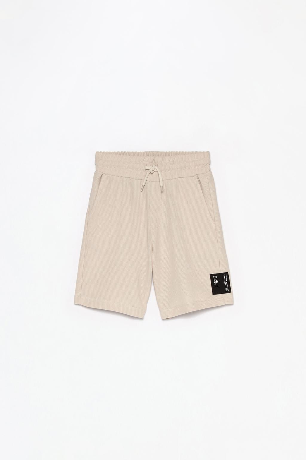 Ottoman jogger Bermuda shorts