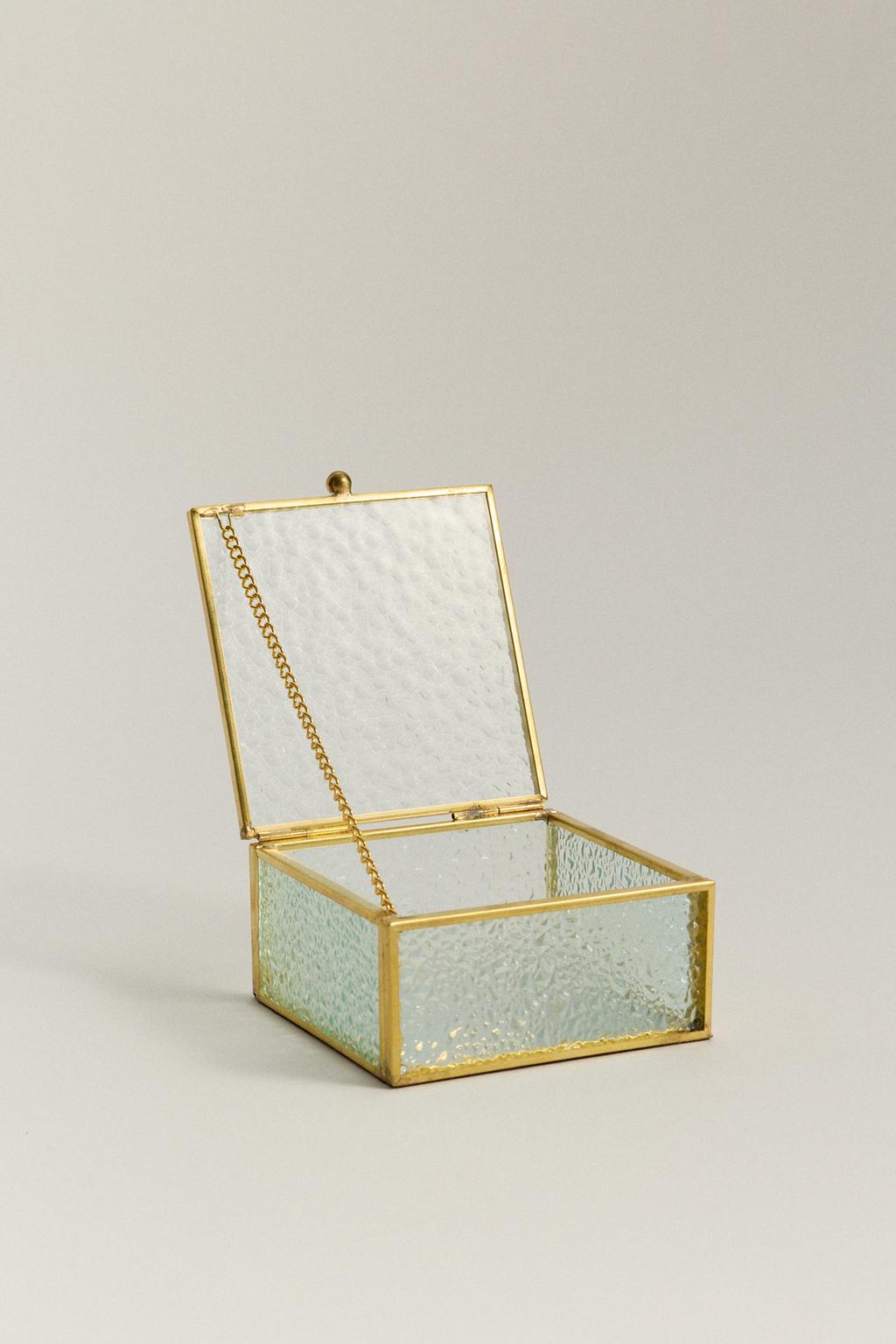 Caja pequeña cristal texturizado 10cm