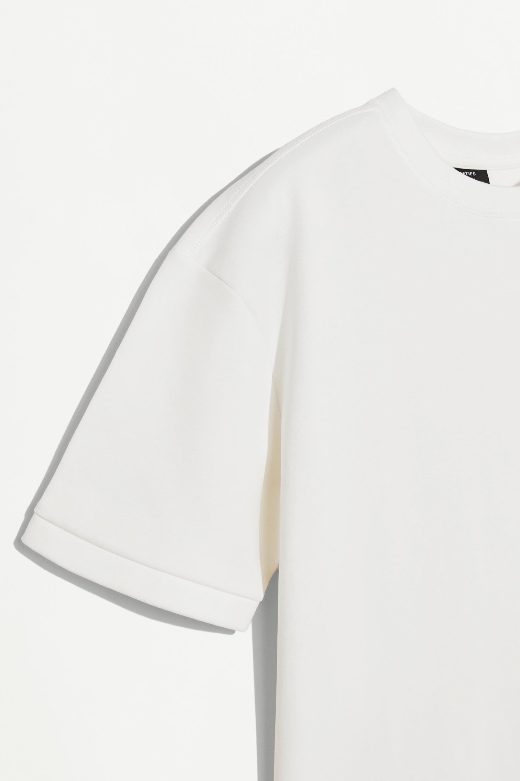 Heavy interlock T-shirt — OFF WHITE