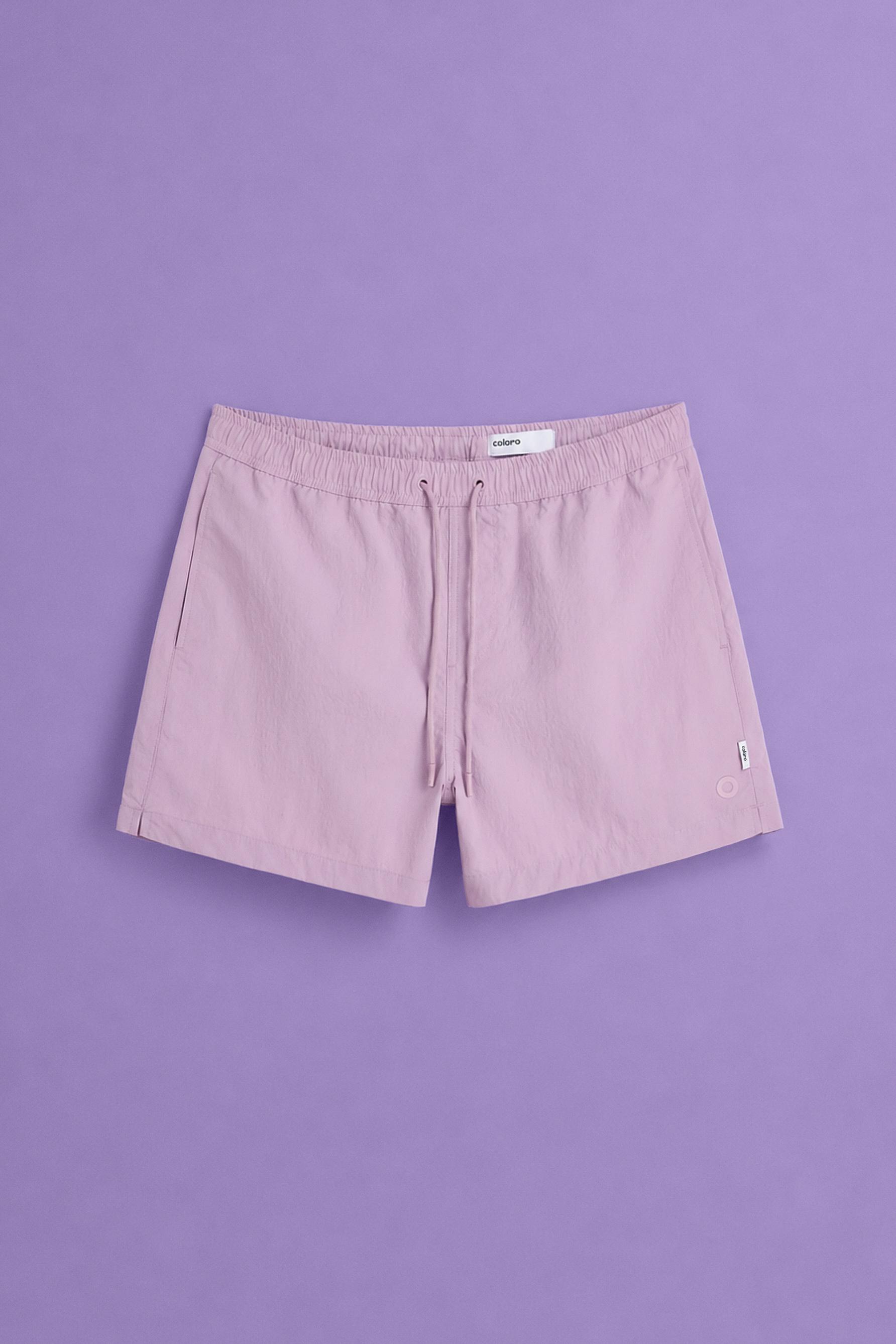 Coloro x Lefties straight swim trunks — DUSTY PINK