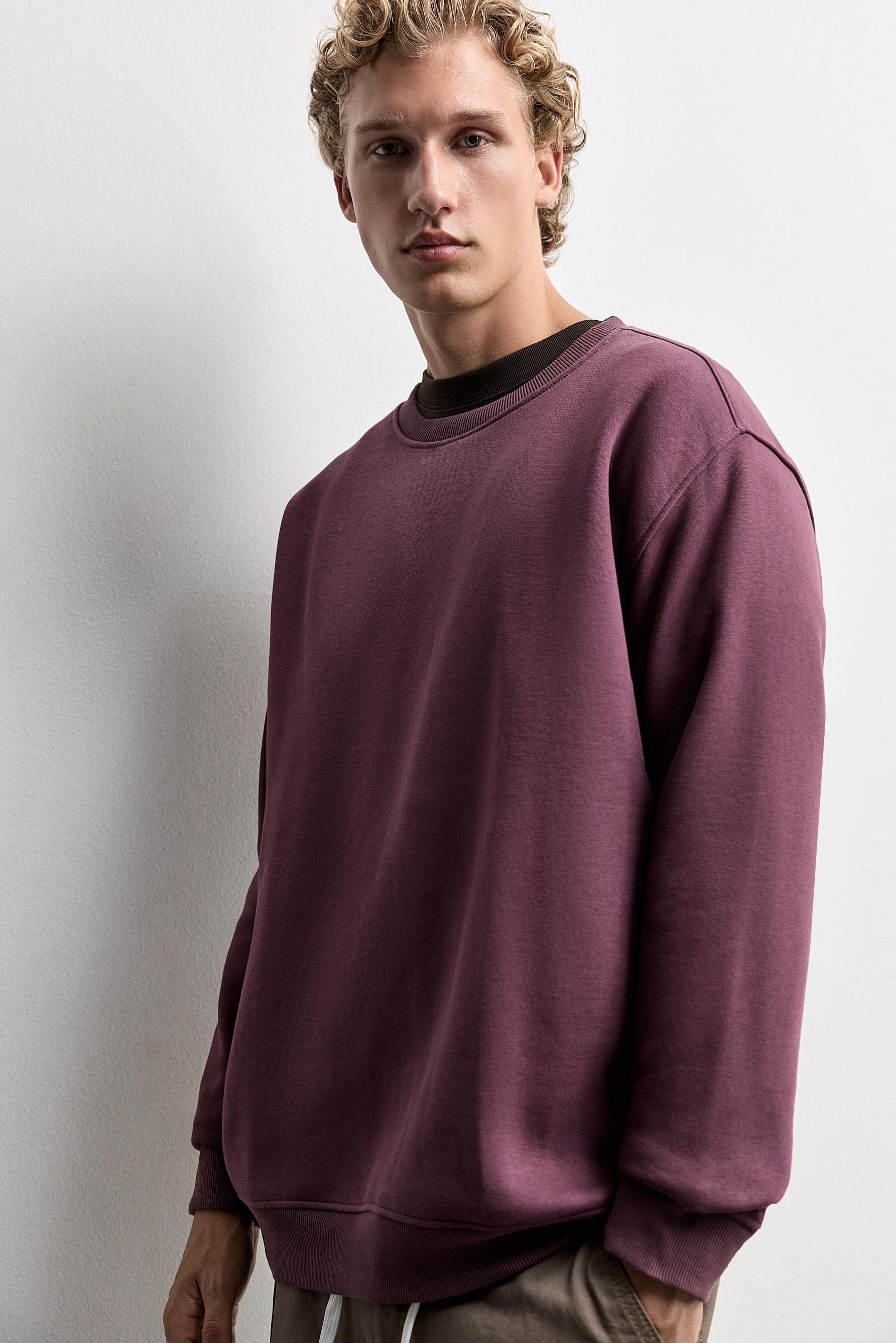 Basic sweatshirt — WINE