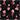 Smocked midi dress — RED/BLACK