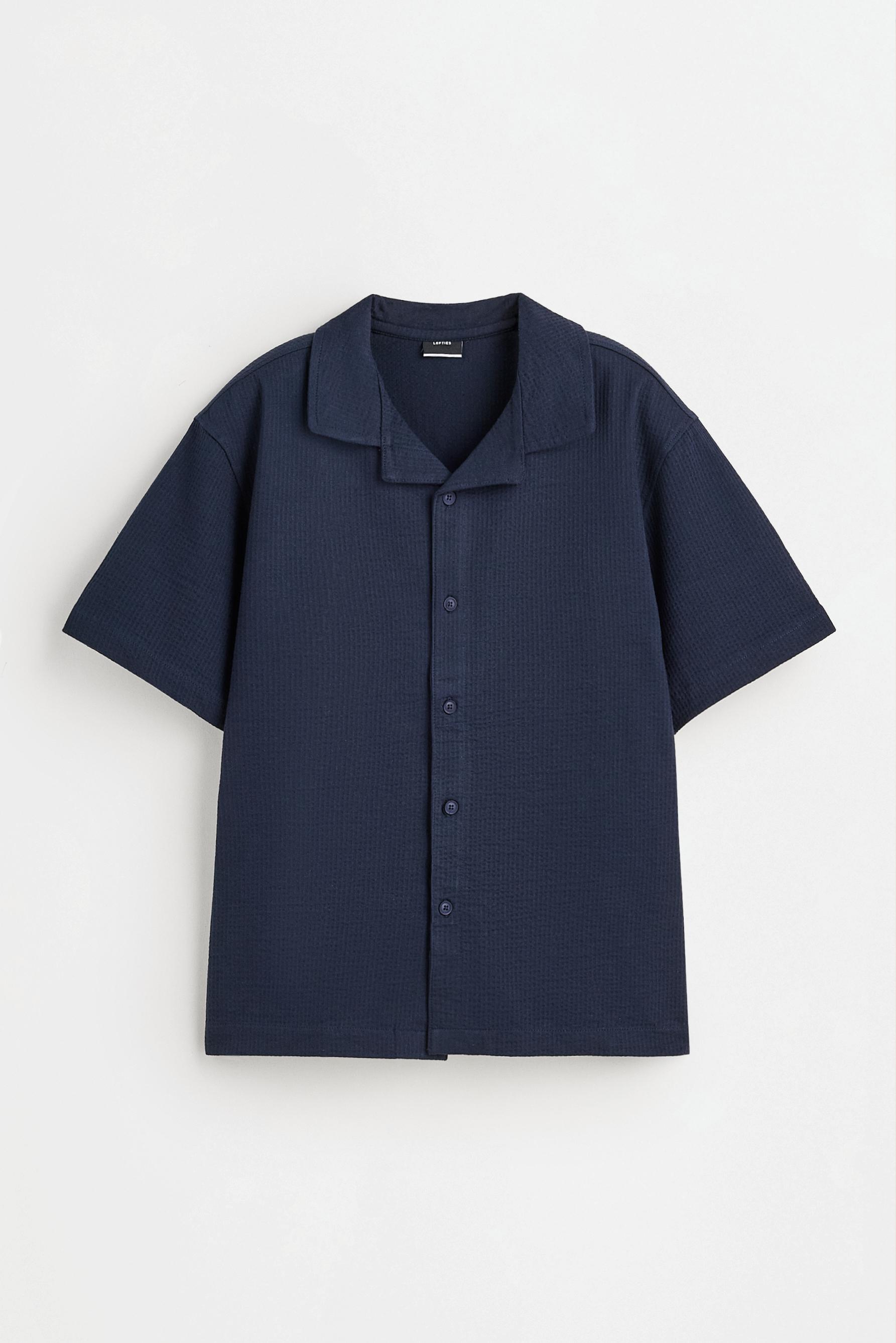 Seersucker shirt — NAVY