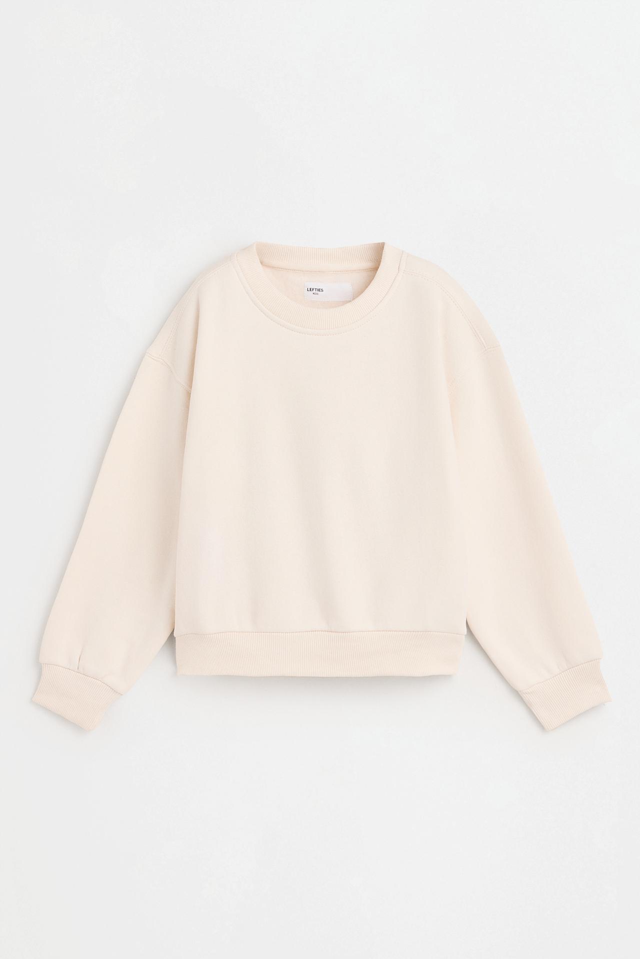 Pack of 4 plain plush sweatshirts — MEDIUM ECRU
