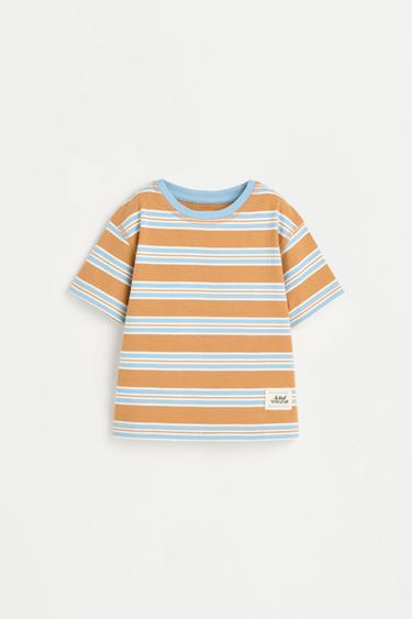 Striped T-shirt — MUSTARD 1