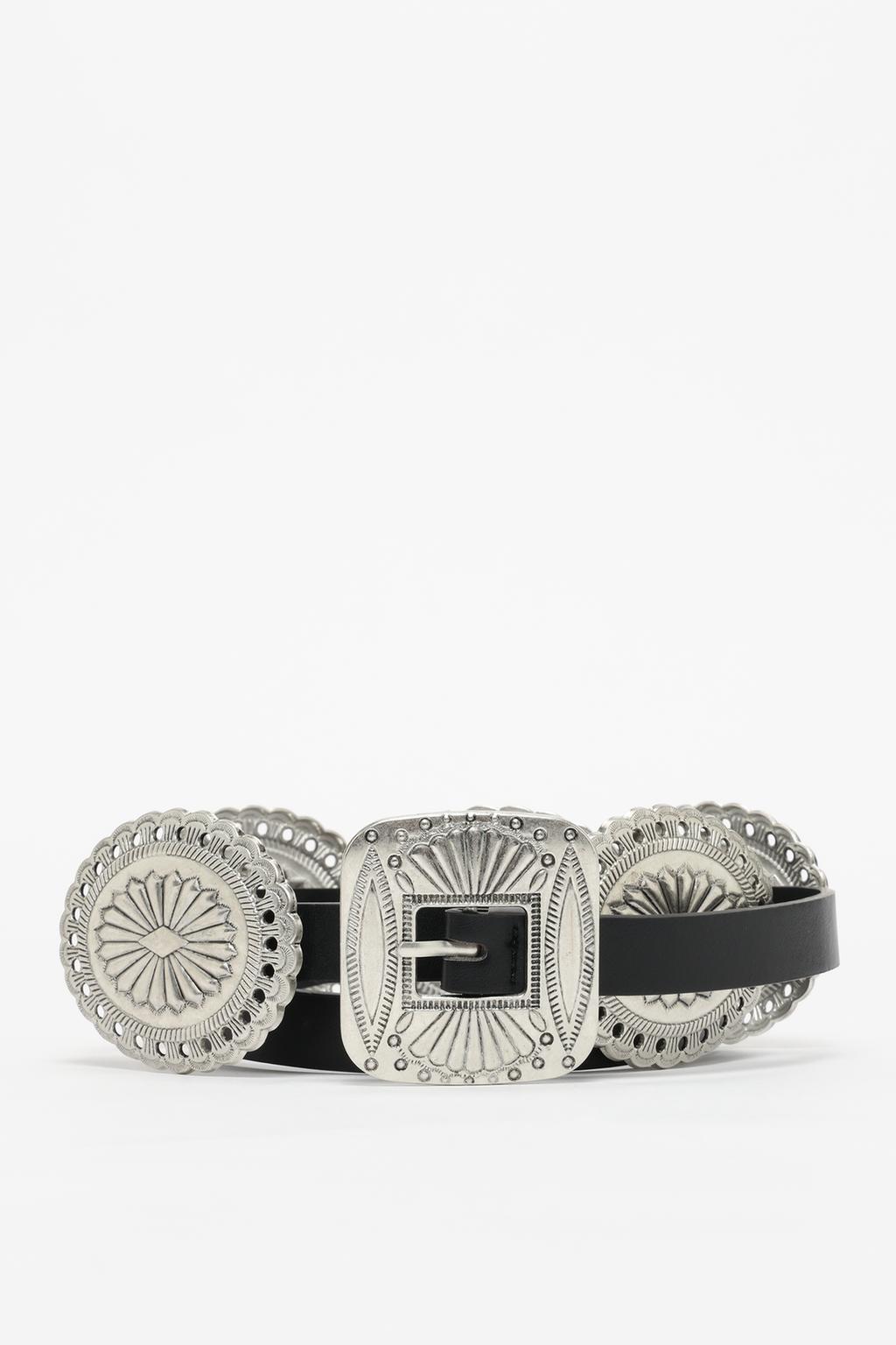 Cinturón chapas metálicas