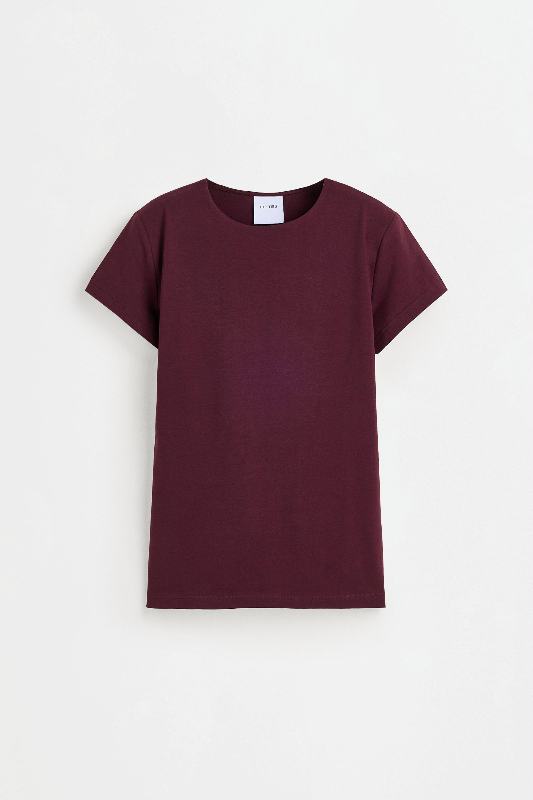Round neck T-shirt — MAROON