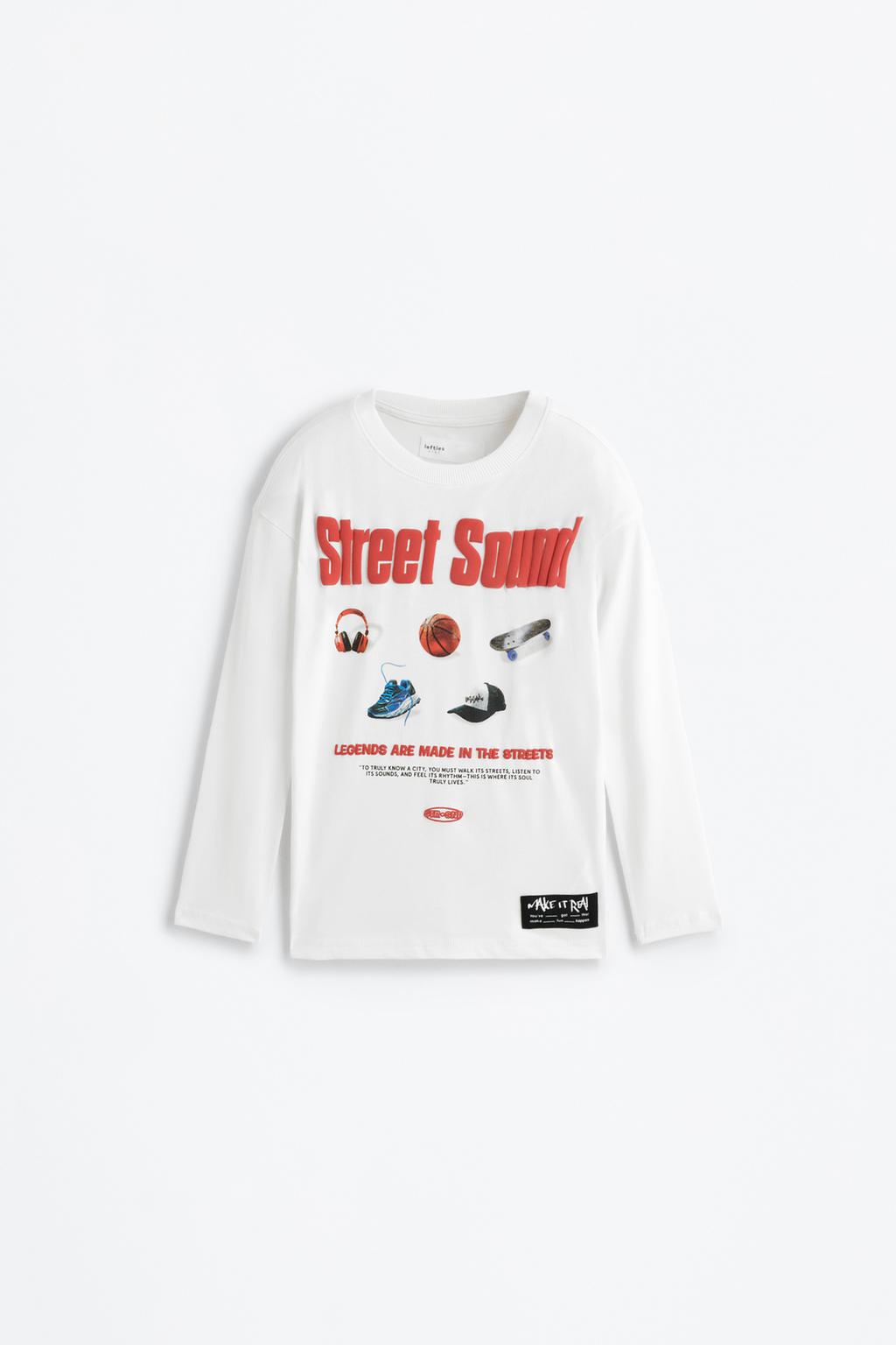 Camiseta estampado engomado
