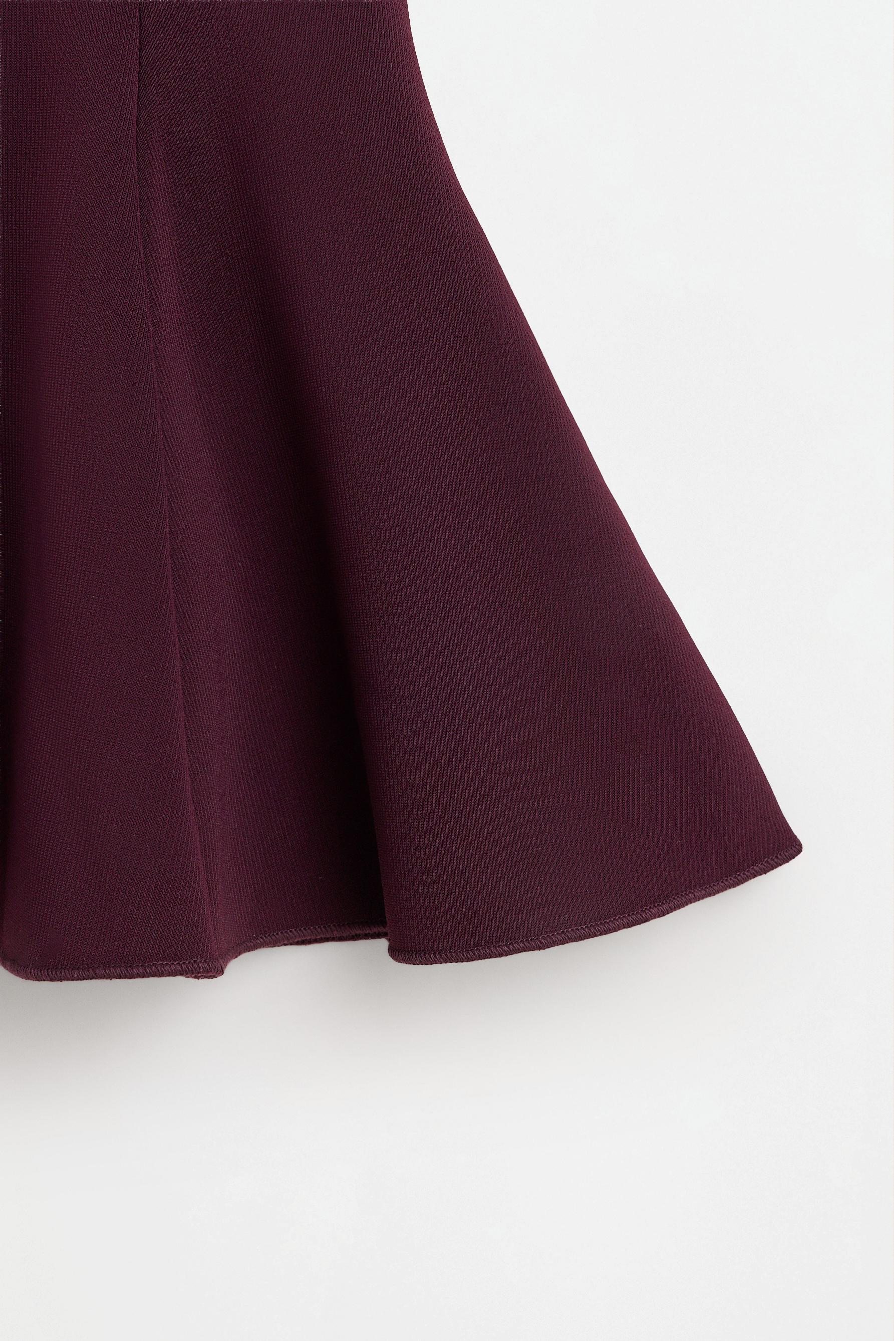 Peplum top — MAROON
