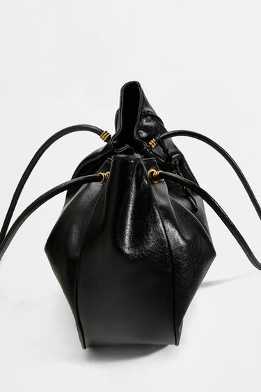 Gathered shopper bag — BLACK 3