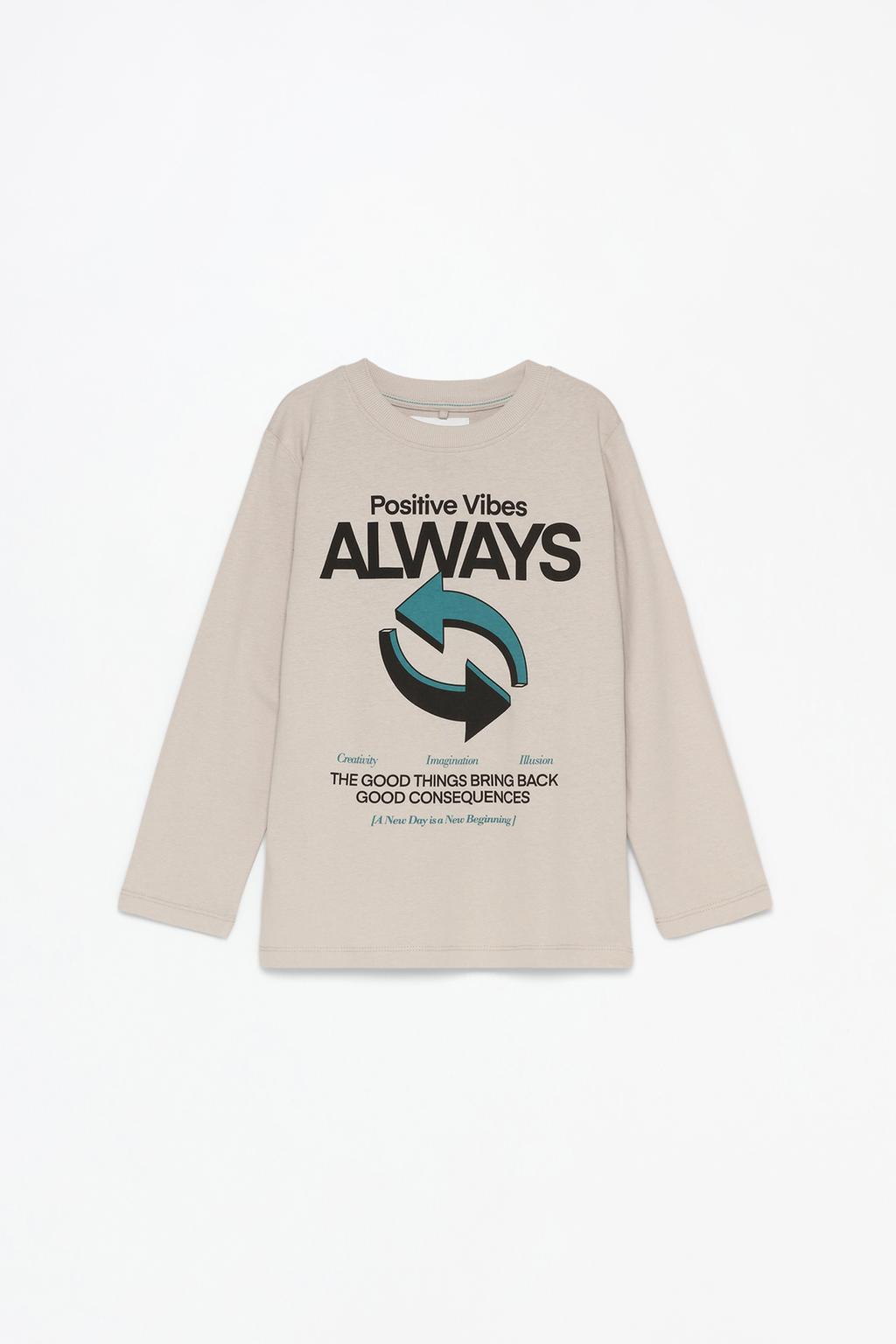 Printed long sleeve T-shirt