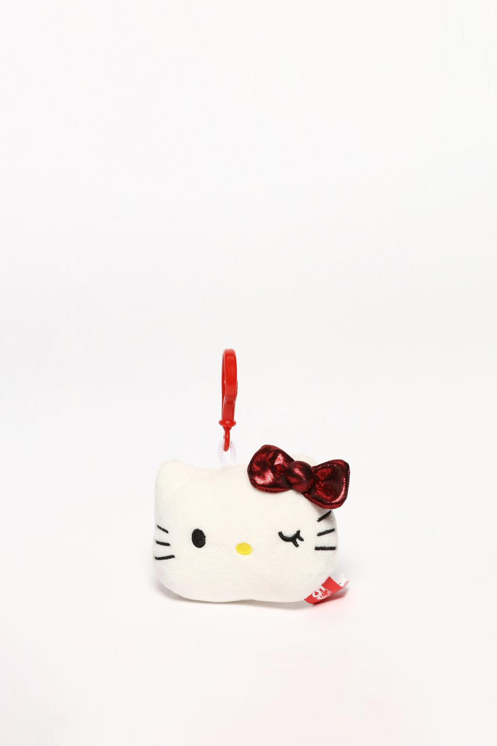 Red Hello Kitty ©Sanrio plush soft toy key ring