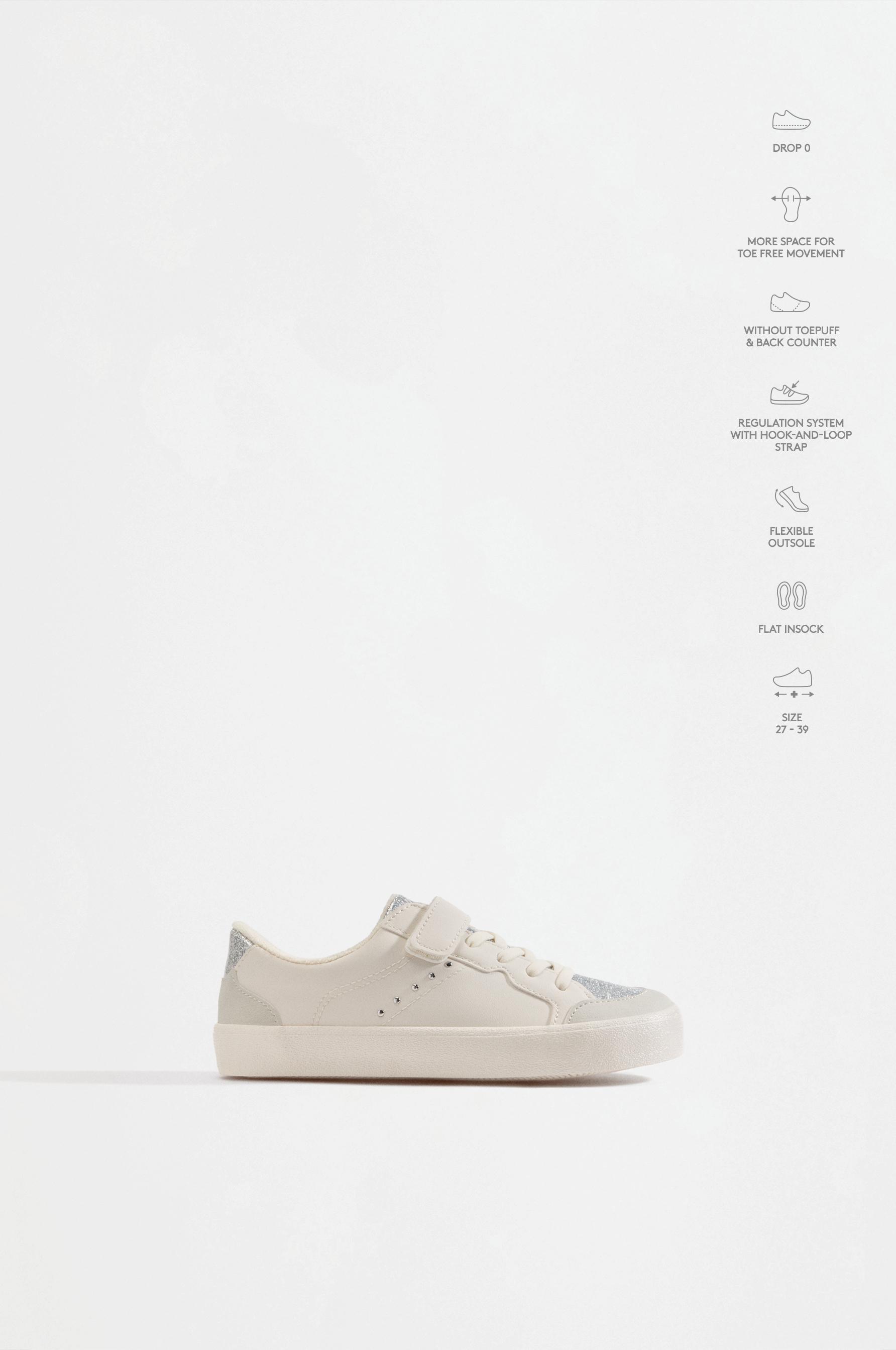 Glitter Barefoot Sneakers — SILVER
