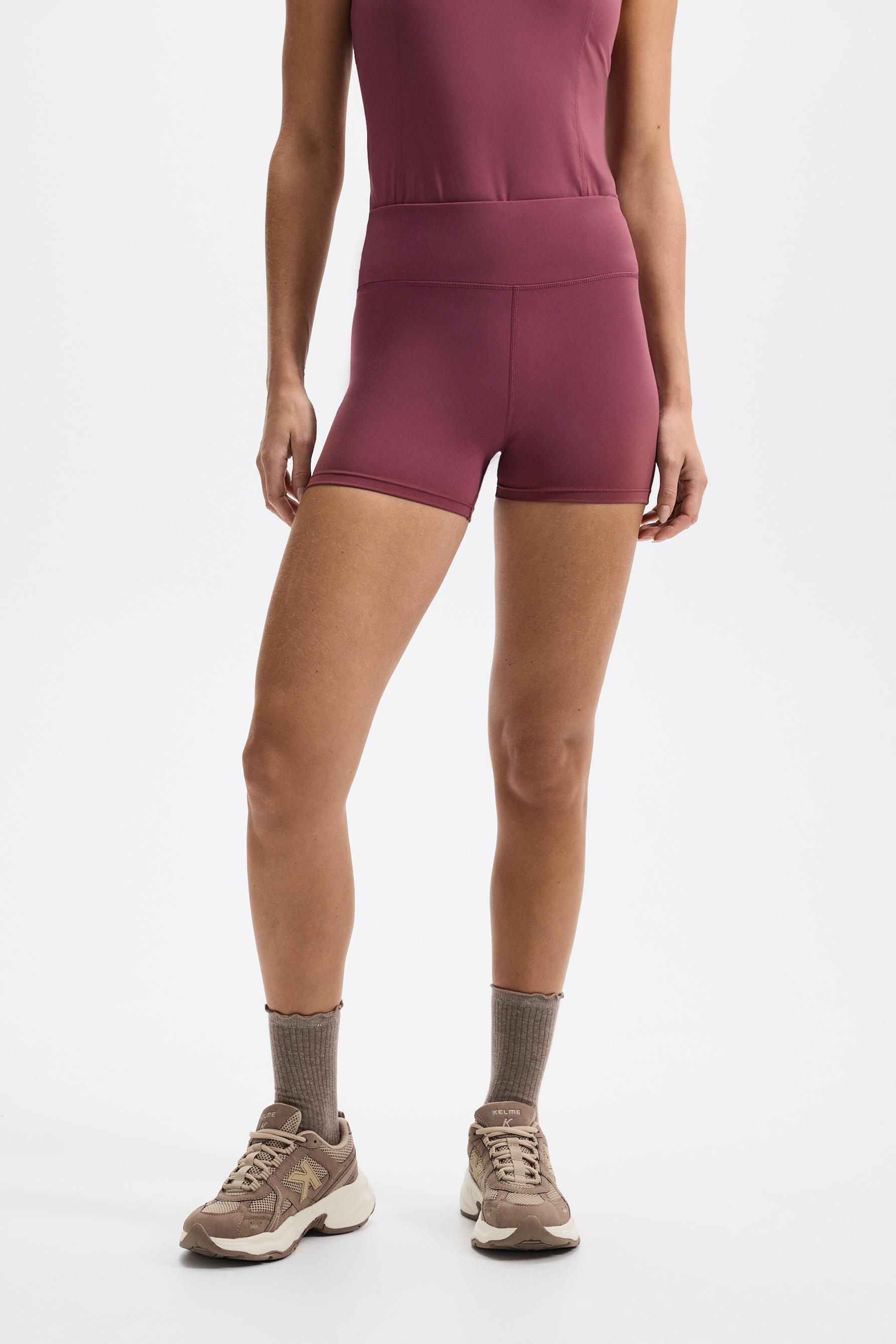 Basic sports hot pants — DARK PINK