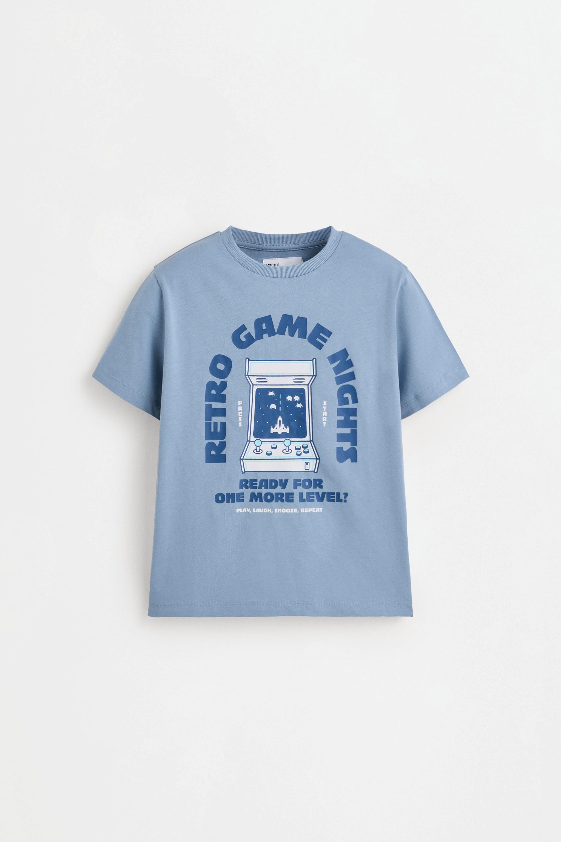 Printed pyjamas — STEEL BLUE