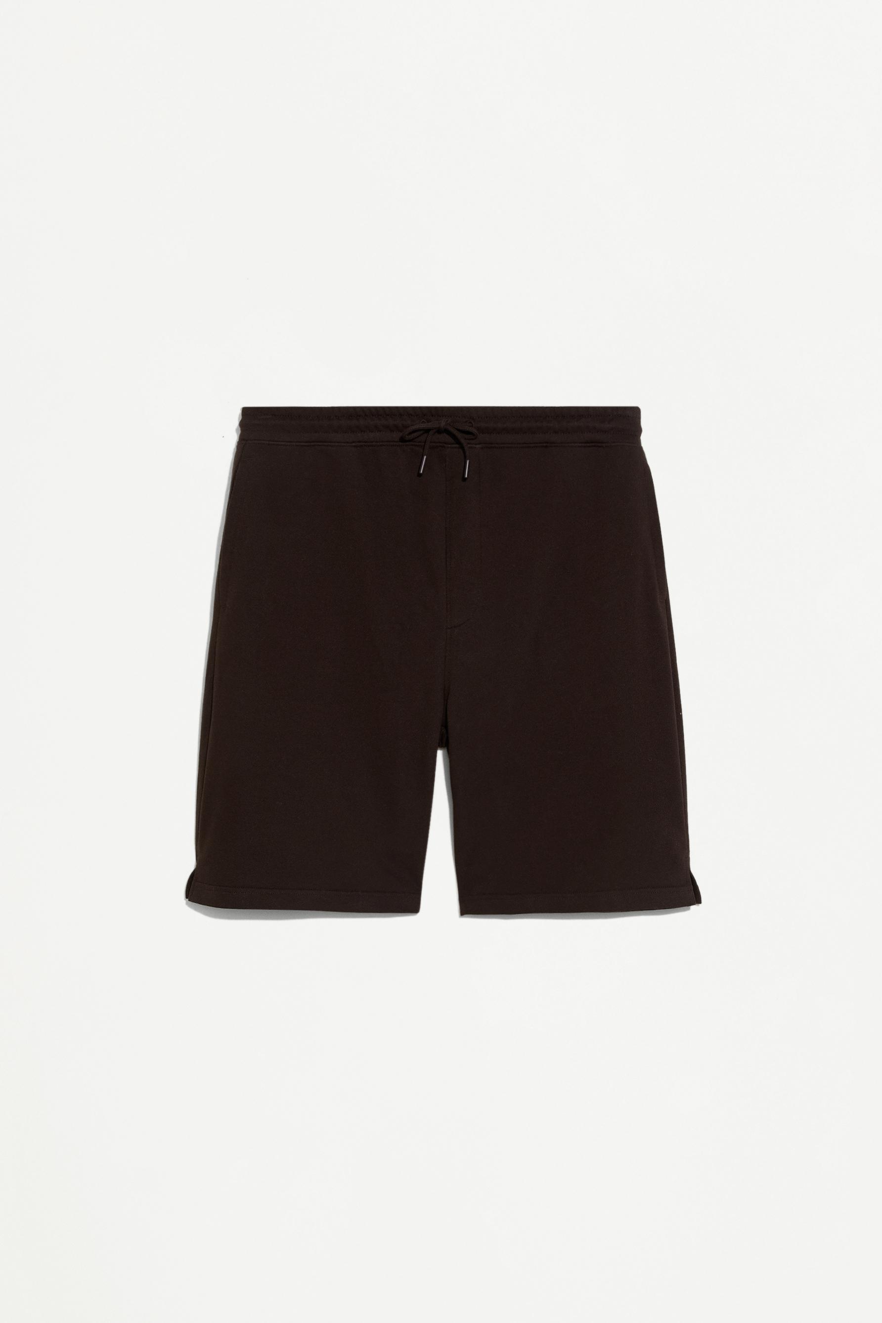 Tracksuit Bermuda shorts — DARK BROWN