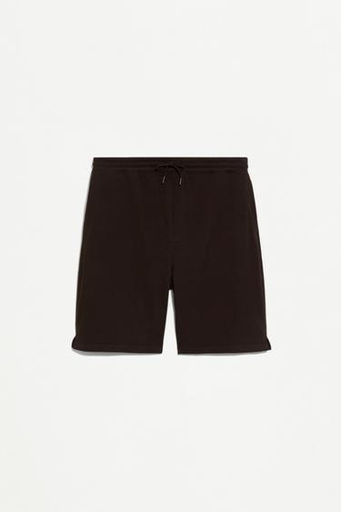 Tracksuit Bermuda shorts — DARK BROWN 6